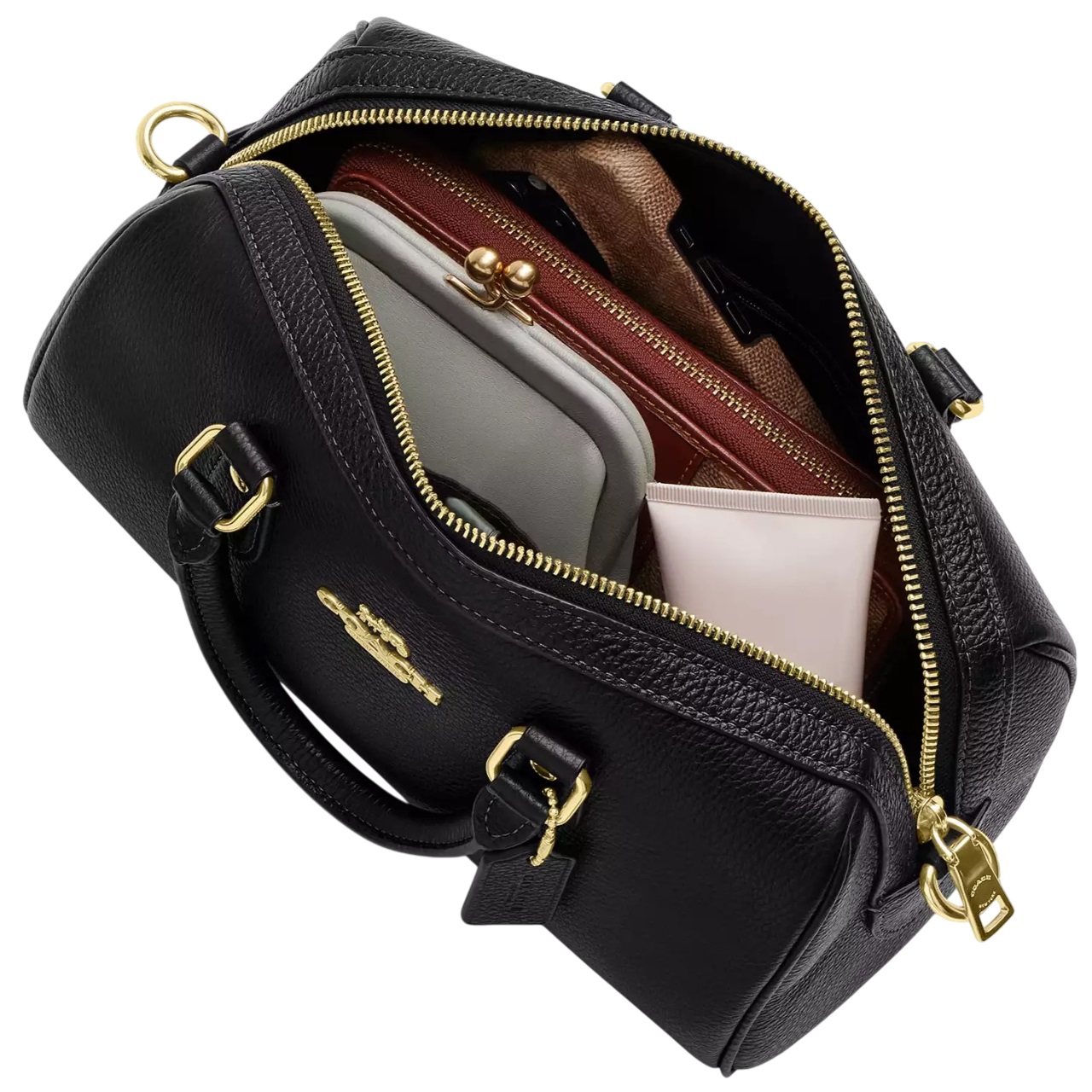 Túi Coach trống Rowan Long Satchel Bag Maple CV964 1