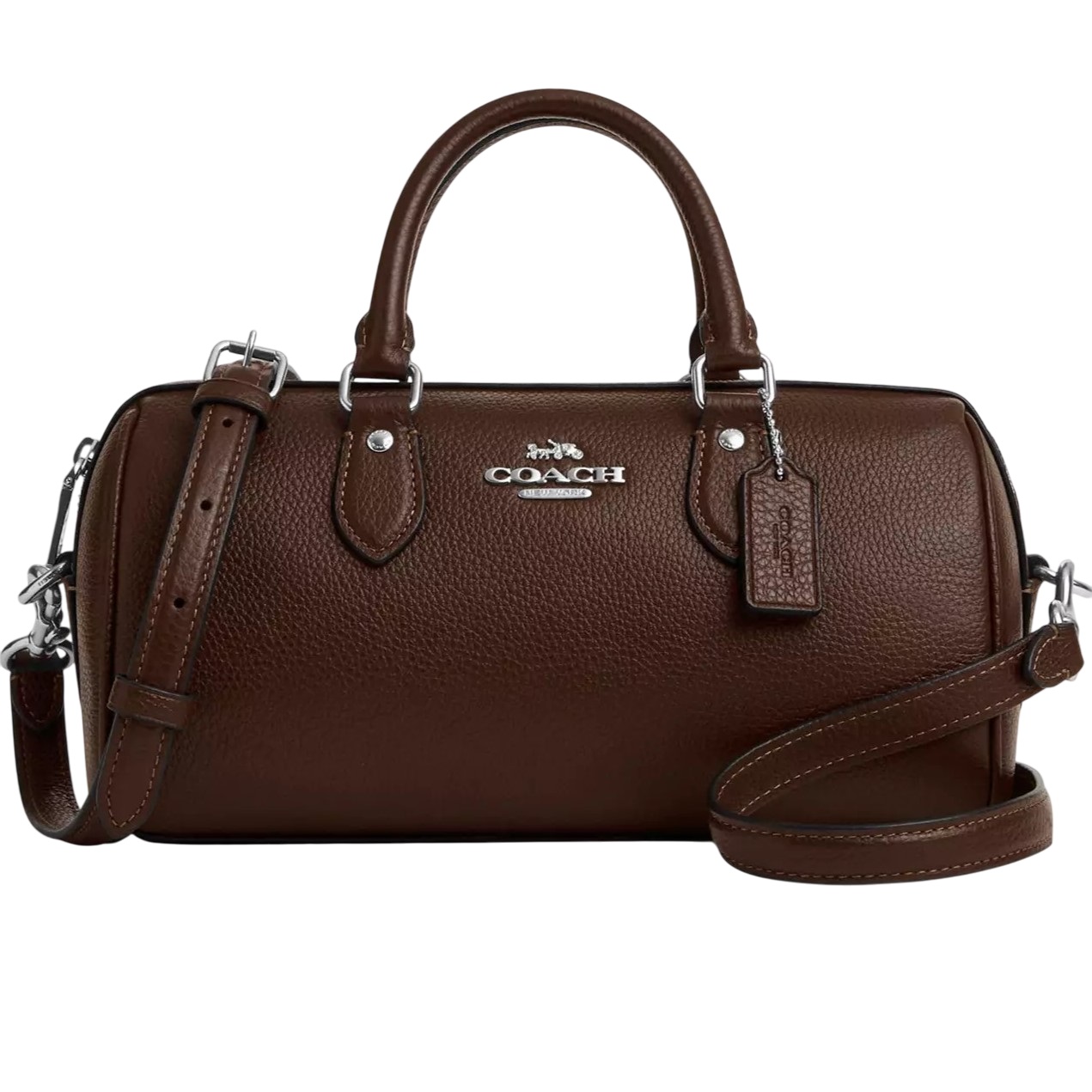 Túi Coach trống Rowan Long Satchel Bag Maple CV964 5