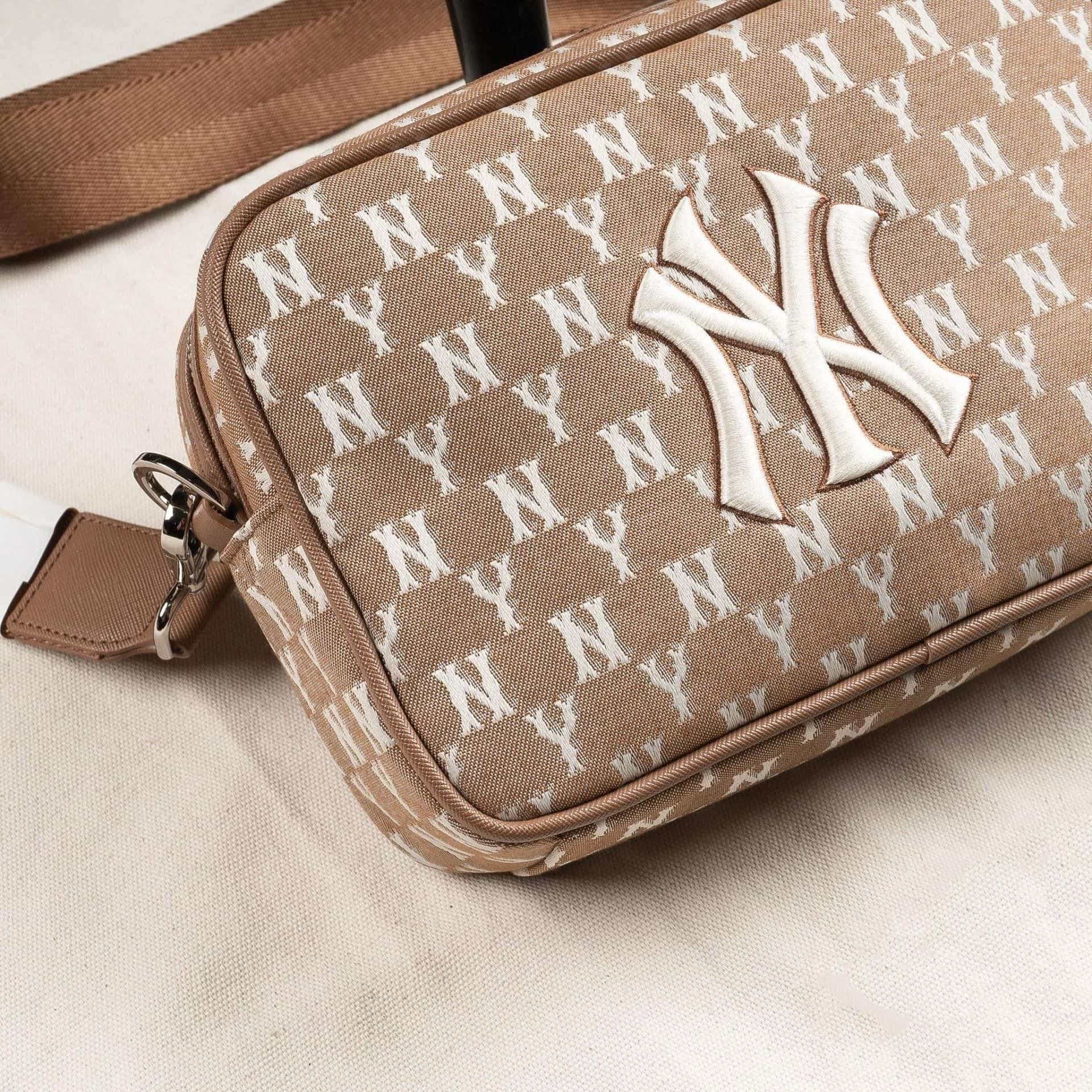 MLB Monogram Jacquard Bucket Bag New York Yankees