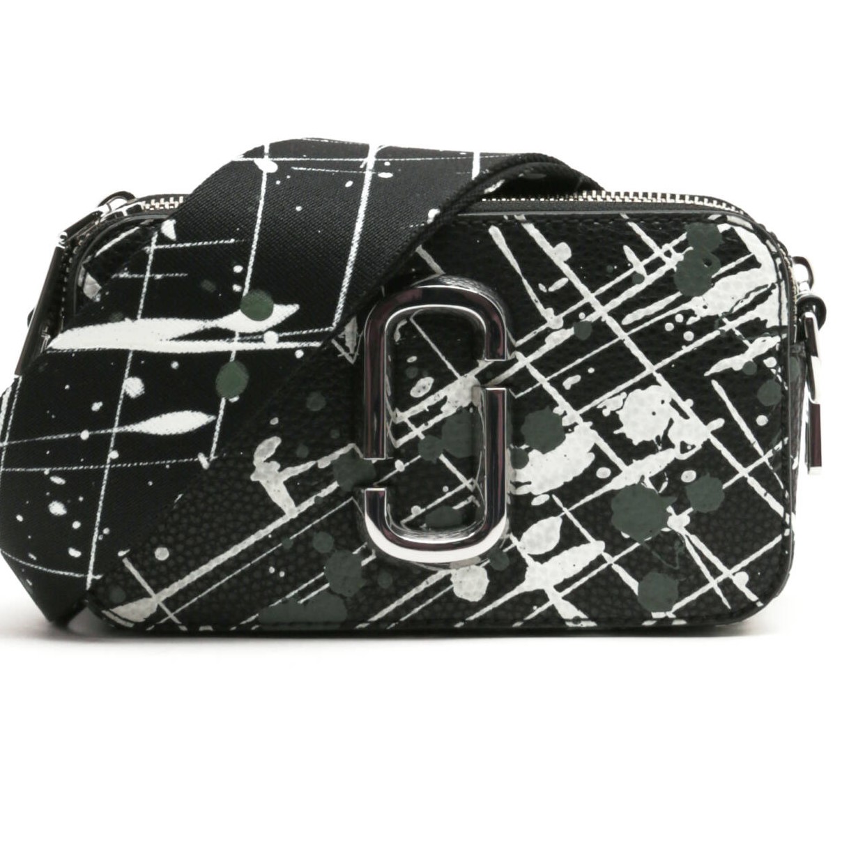 Túi Marc Jacobs Black Multi The Splatter Snapshot Printed Leather Crossbody Bag H153L01SP22 16