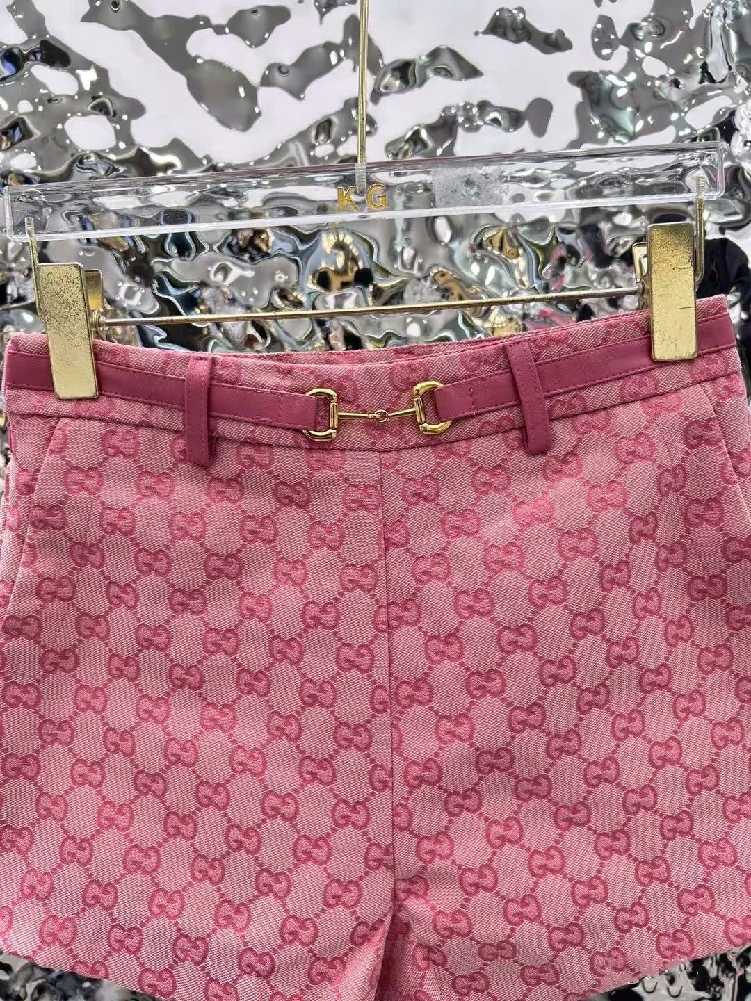 Quần short nữ lưng cao Gucci màu hồng 8