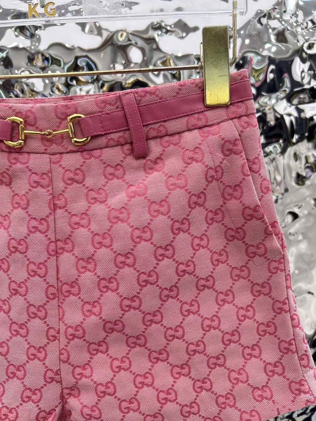 Quần short nữ lưng cao Gucci màu hồng 7