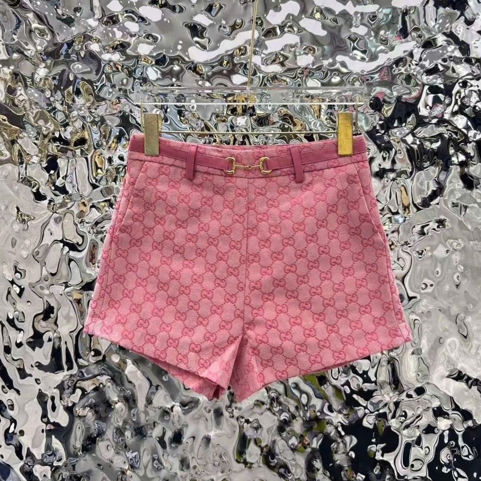 Quần short nữ lưng cao Gucci màu hồng 12
