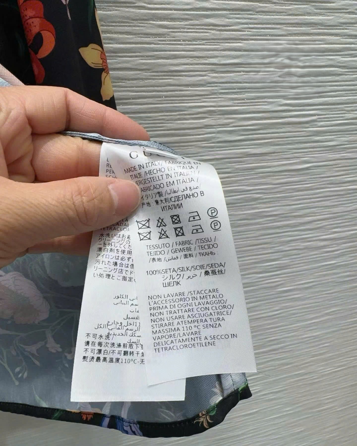Áo sơ mi lụa Gucci Printed silk twill shirt 8