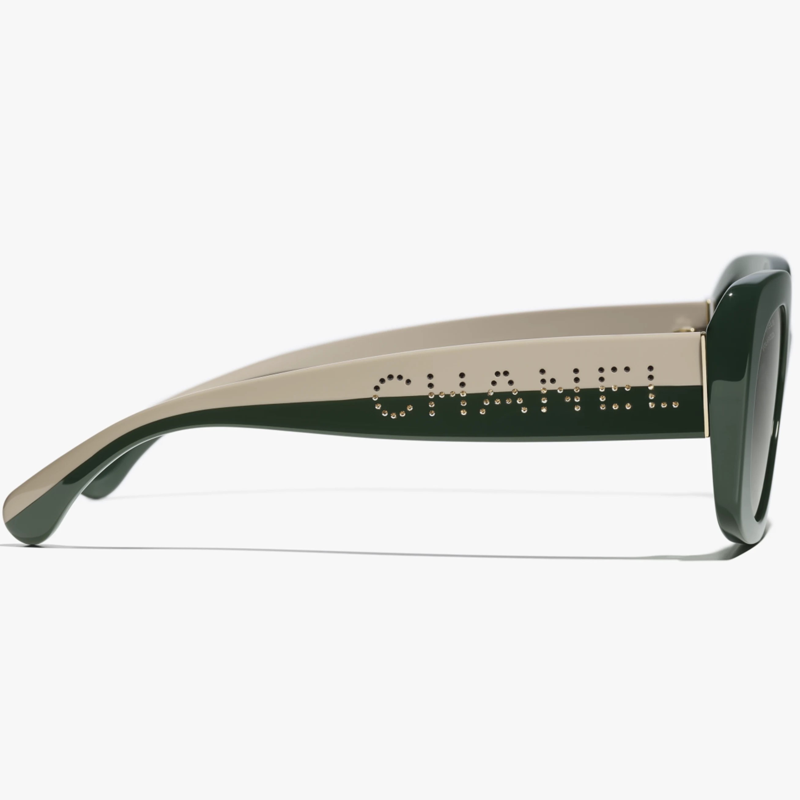 Kính mát Chanel Square Sunglasses Dark Green 5563 1