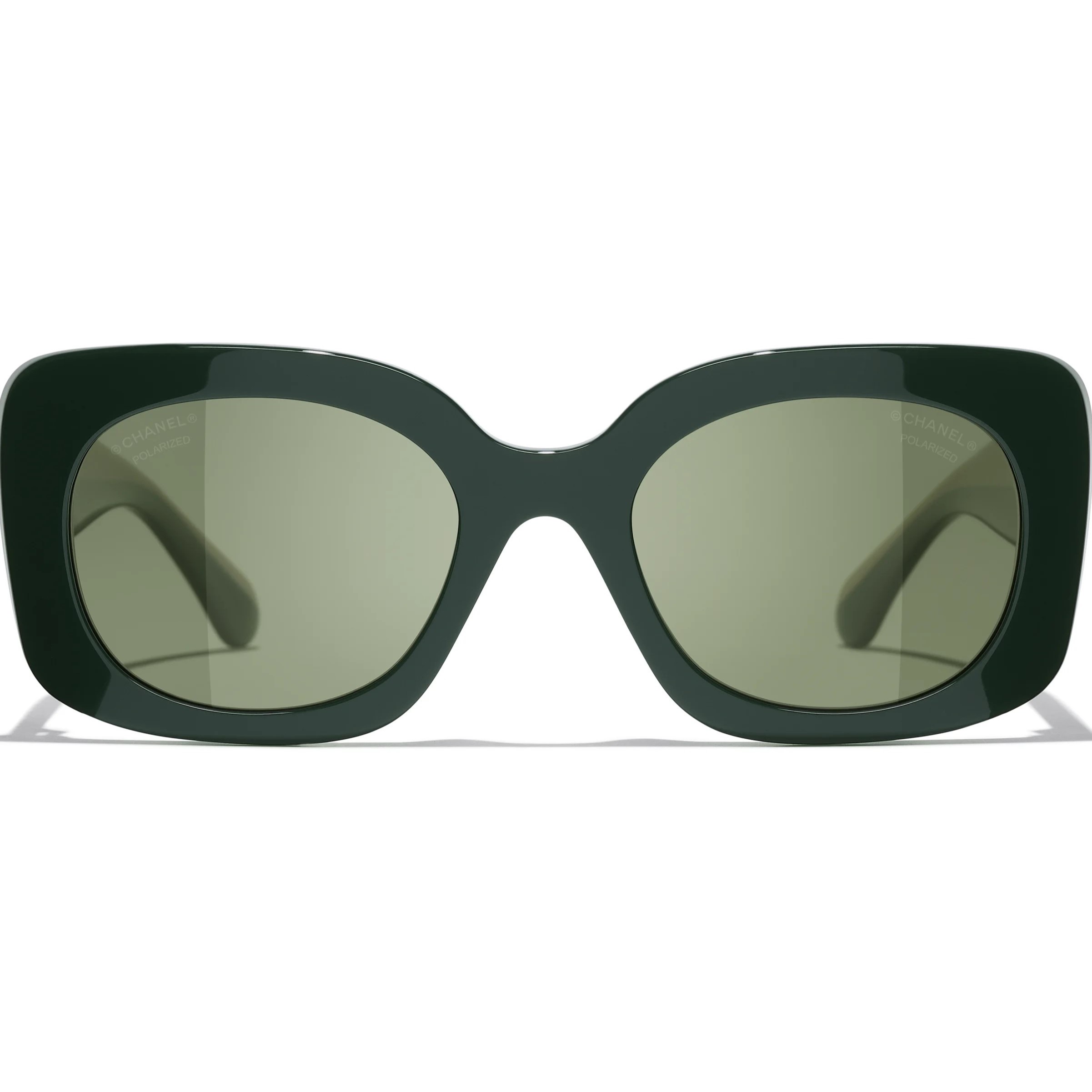 Kính mát Chanel Square Sunglasses Dark Green 5563 4