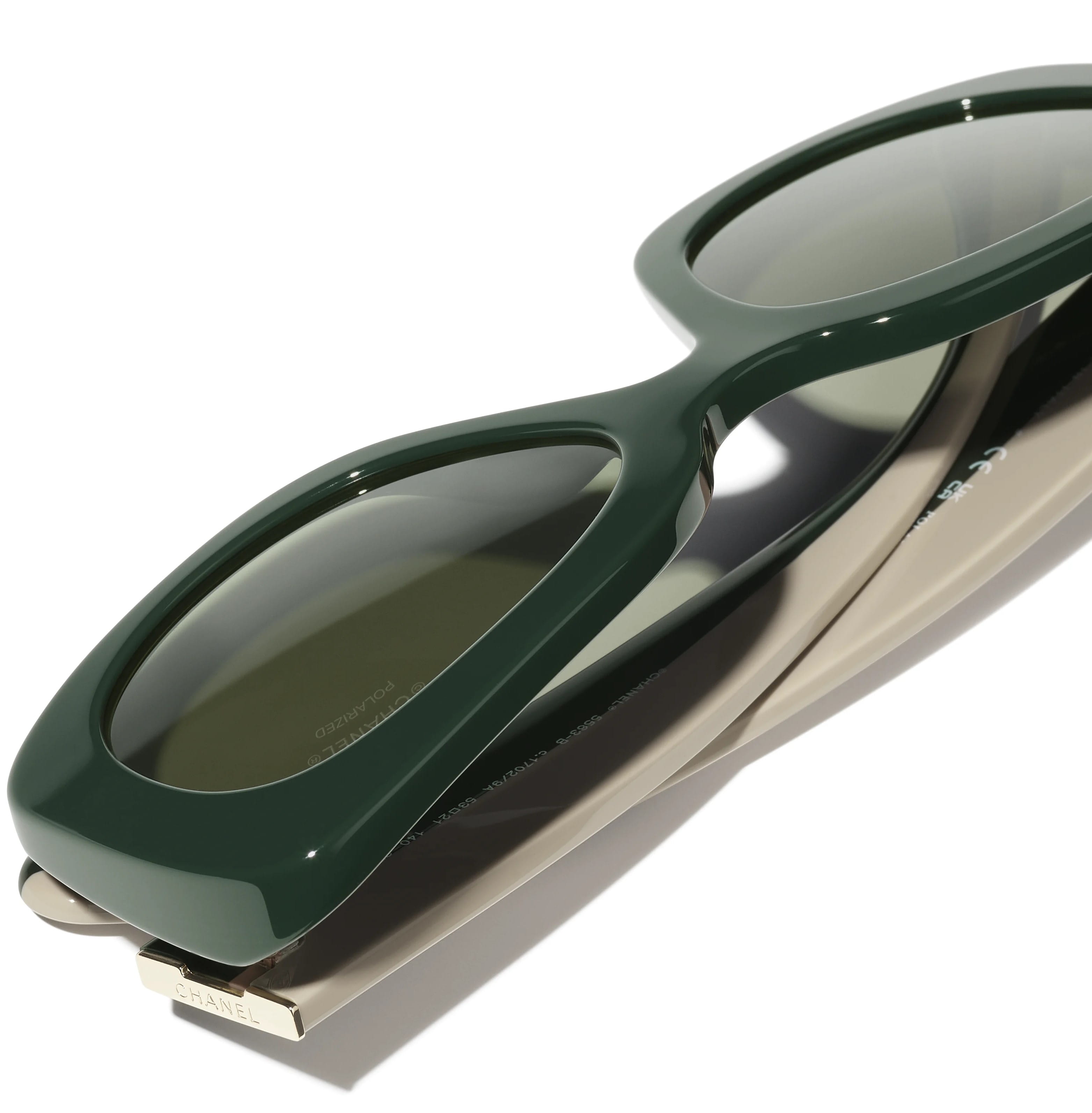 Kính mát Chanel Square Sunglasses Dark Green 5563 5