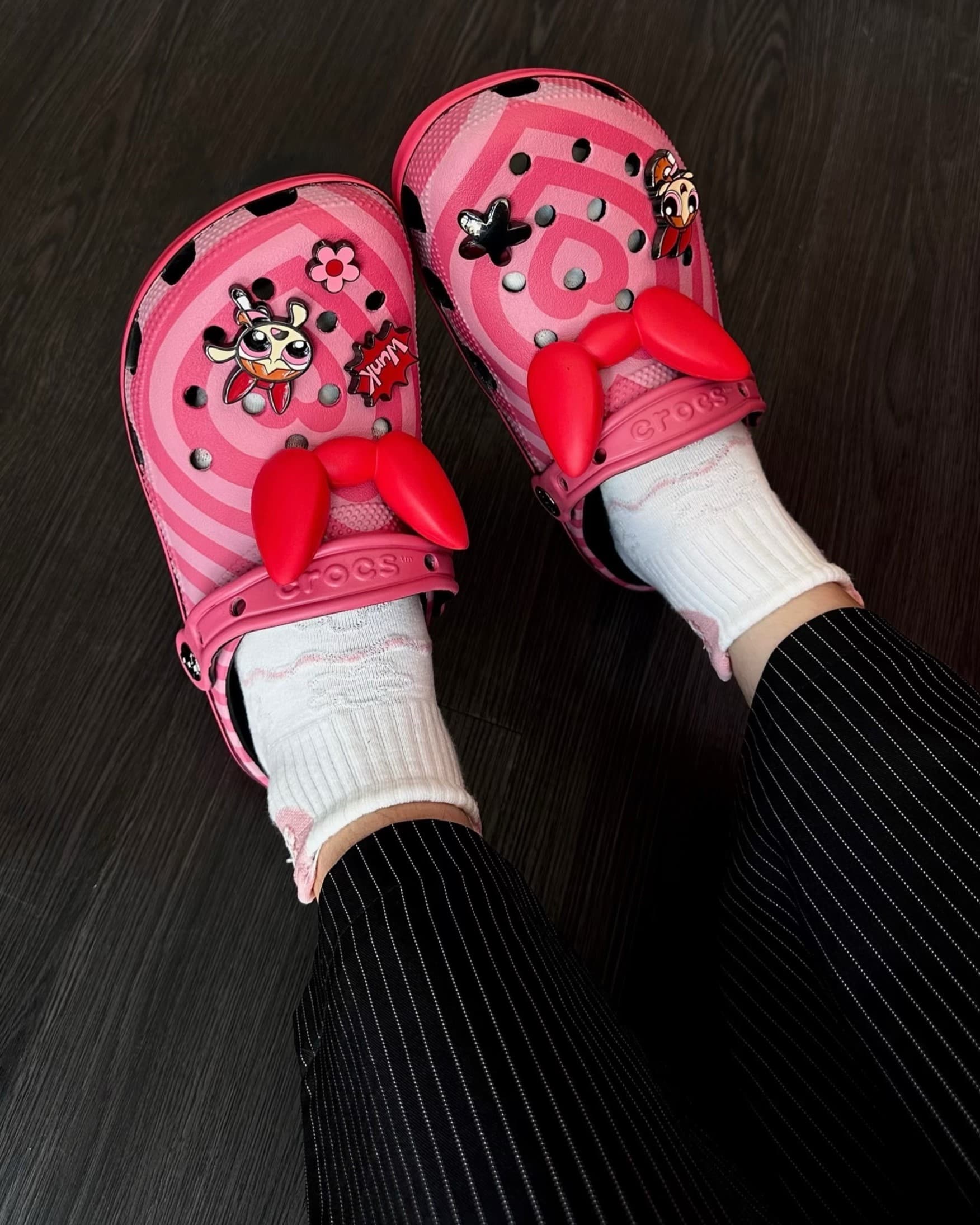 Dép Crocs Powerpuff Girls Blossom Classic Clogs Pink 211512-90H 6