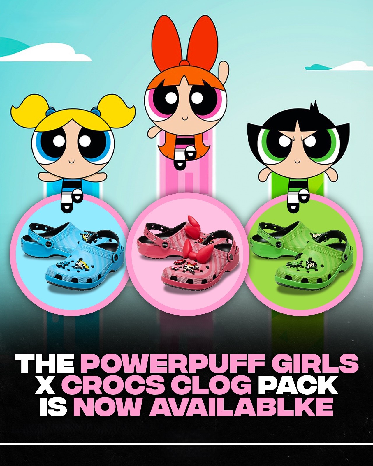 Dép Crocs Powerpuff Girls Blossom Classic Clogs Pink 211512-90H 10