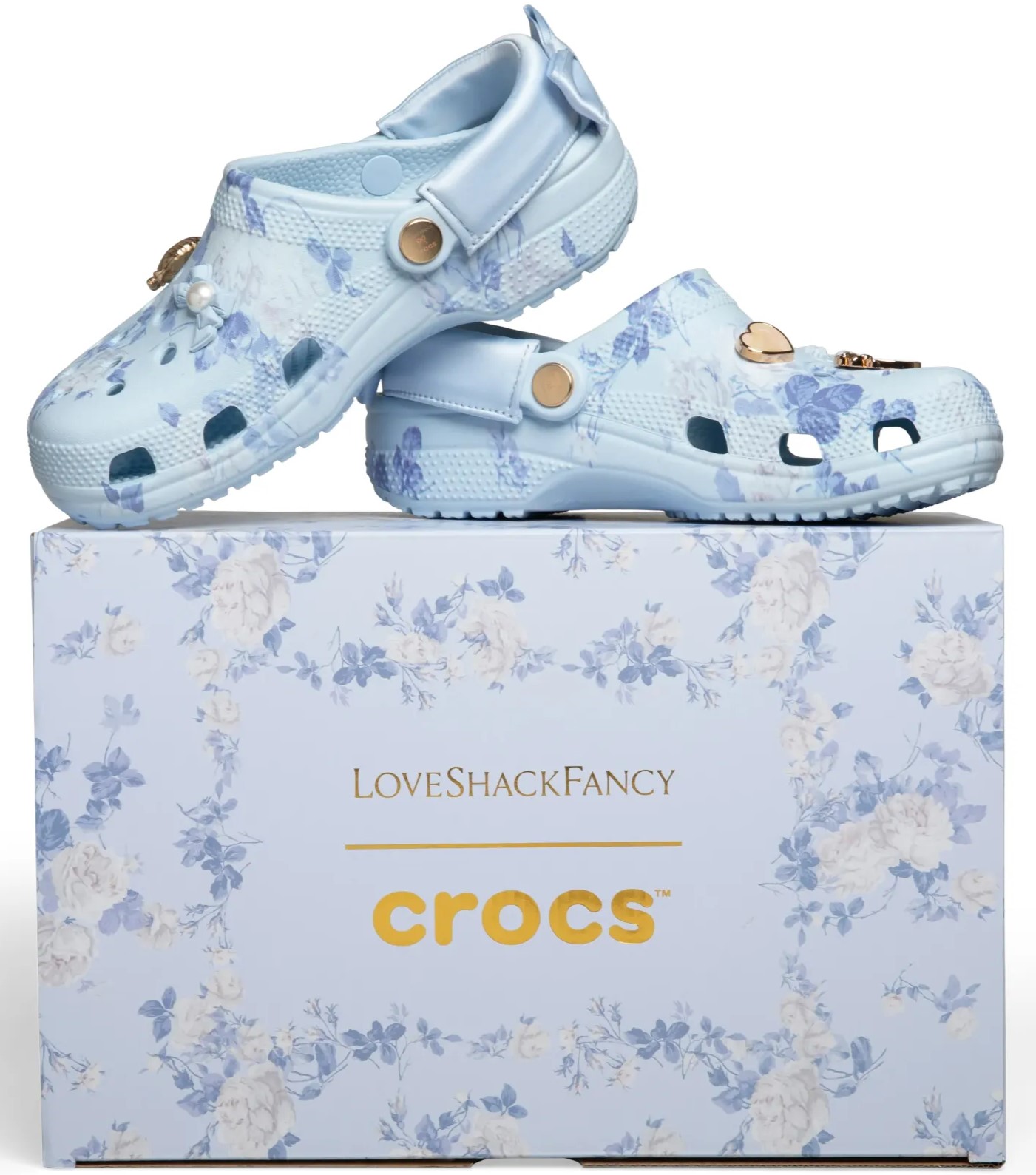 Giày Crocs LoveShackFancy Blue Classic Clog 13