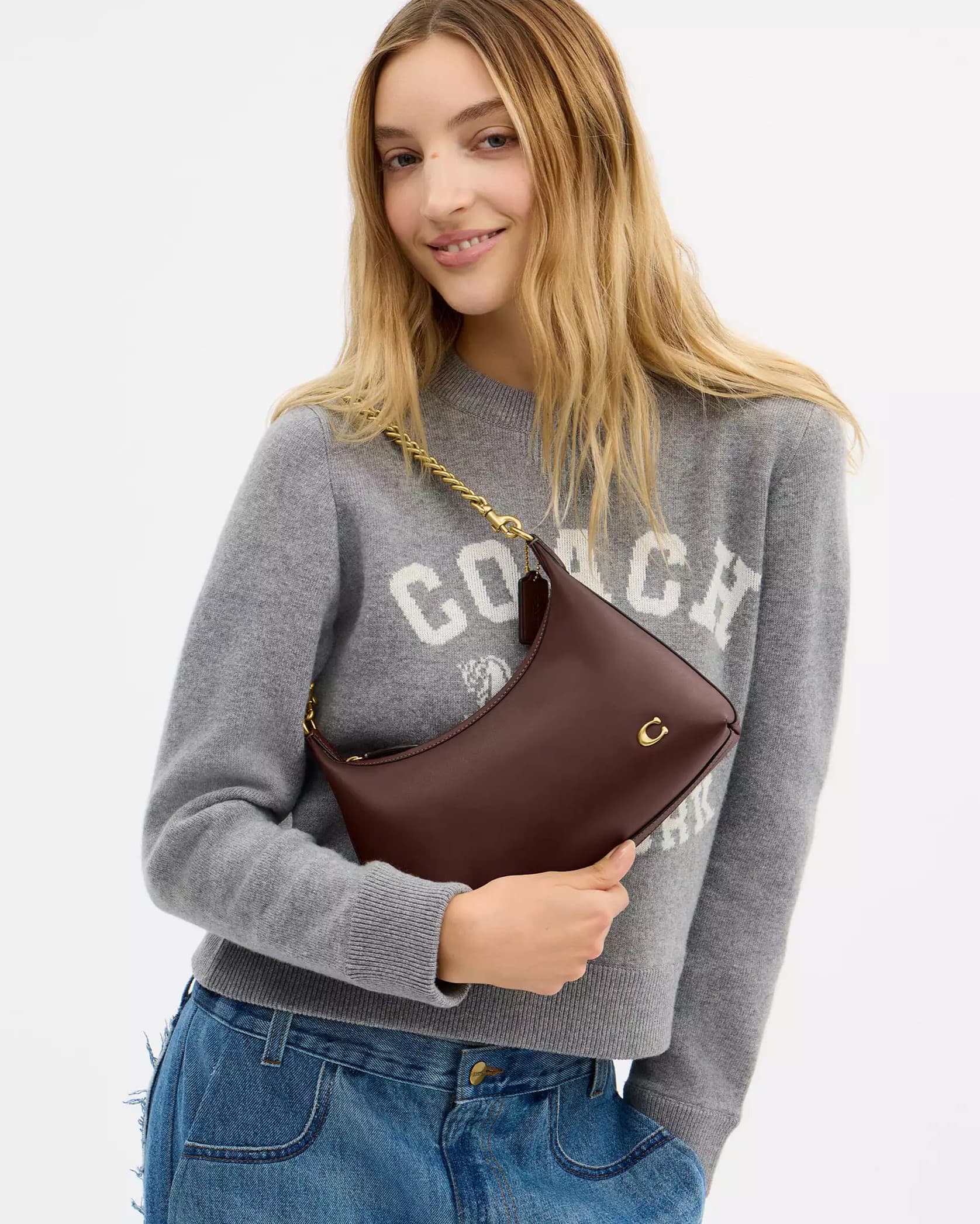 Túi kẹp nách Coach Juliet Shoulder Bag 25 Maple CDZ64 12