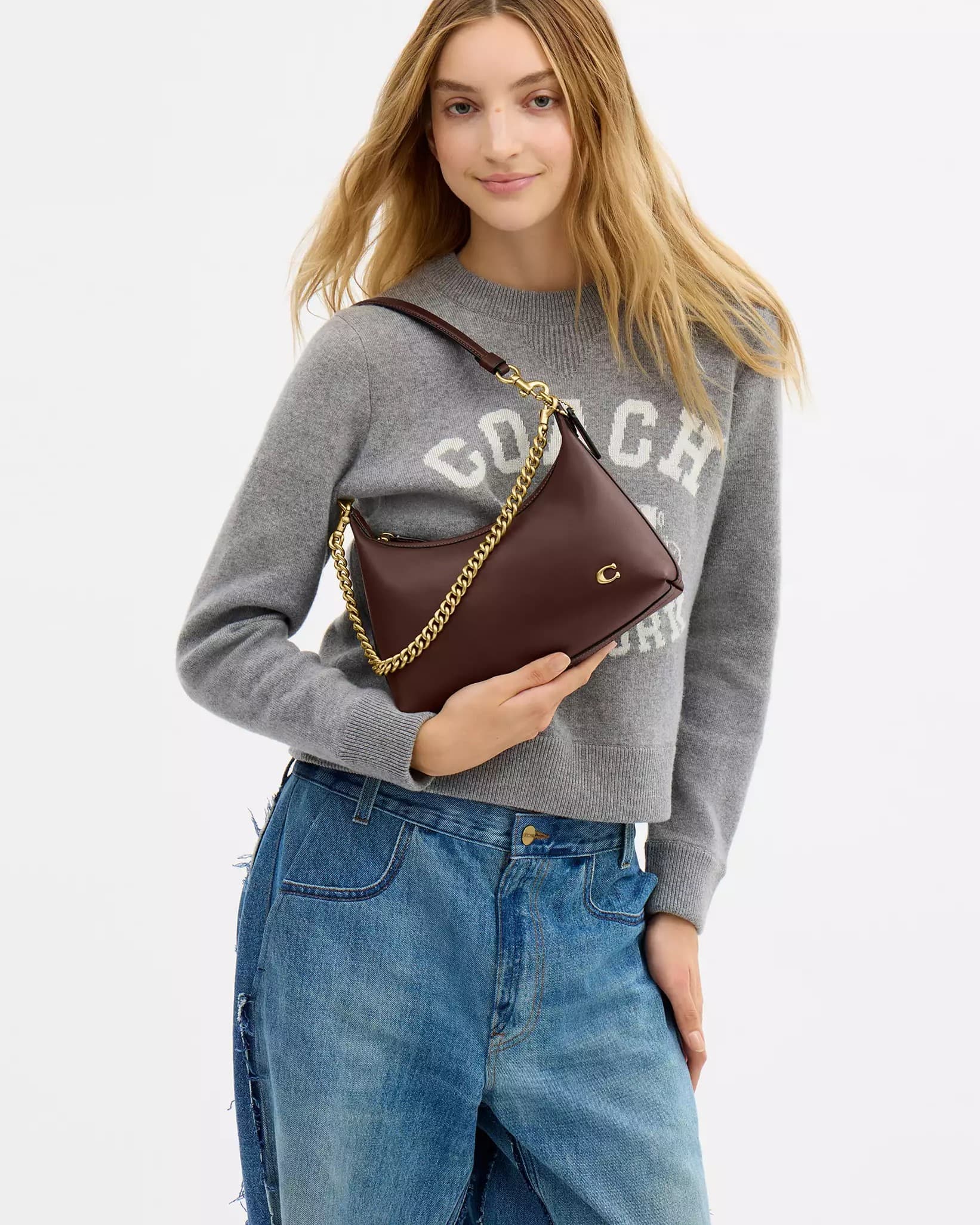 Túi kẹp nách Coach Juliet Shoulder Bag 25 Maple CDZ64 13