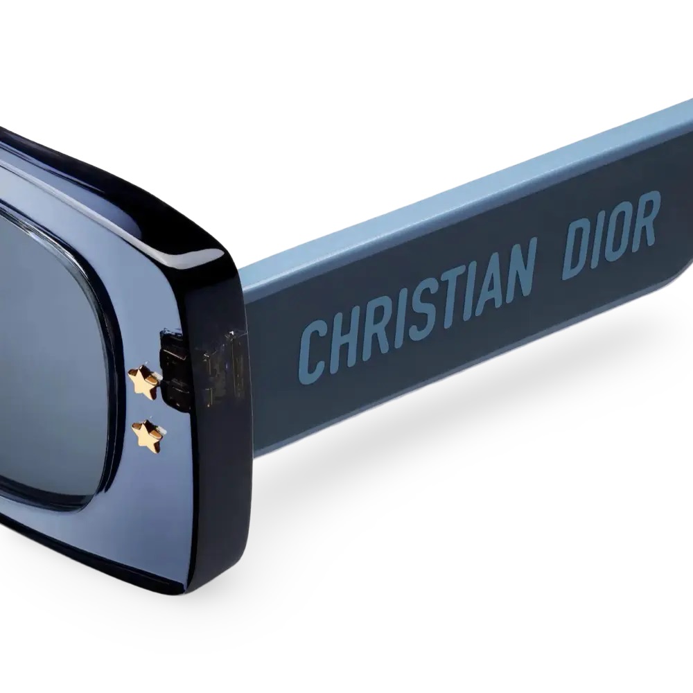Kính mát DiorPacific S1U Transparent Blue Rectangular Sunglasses 1