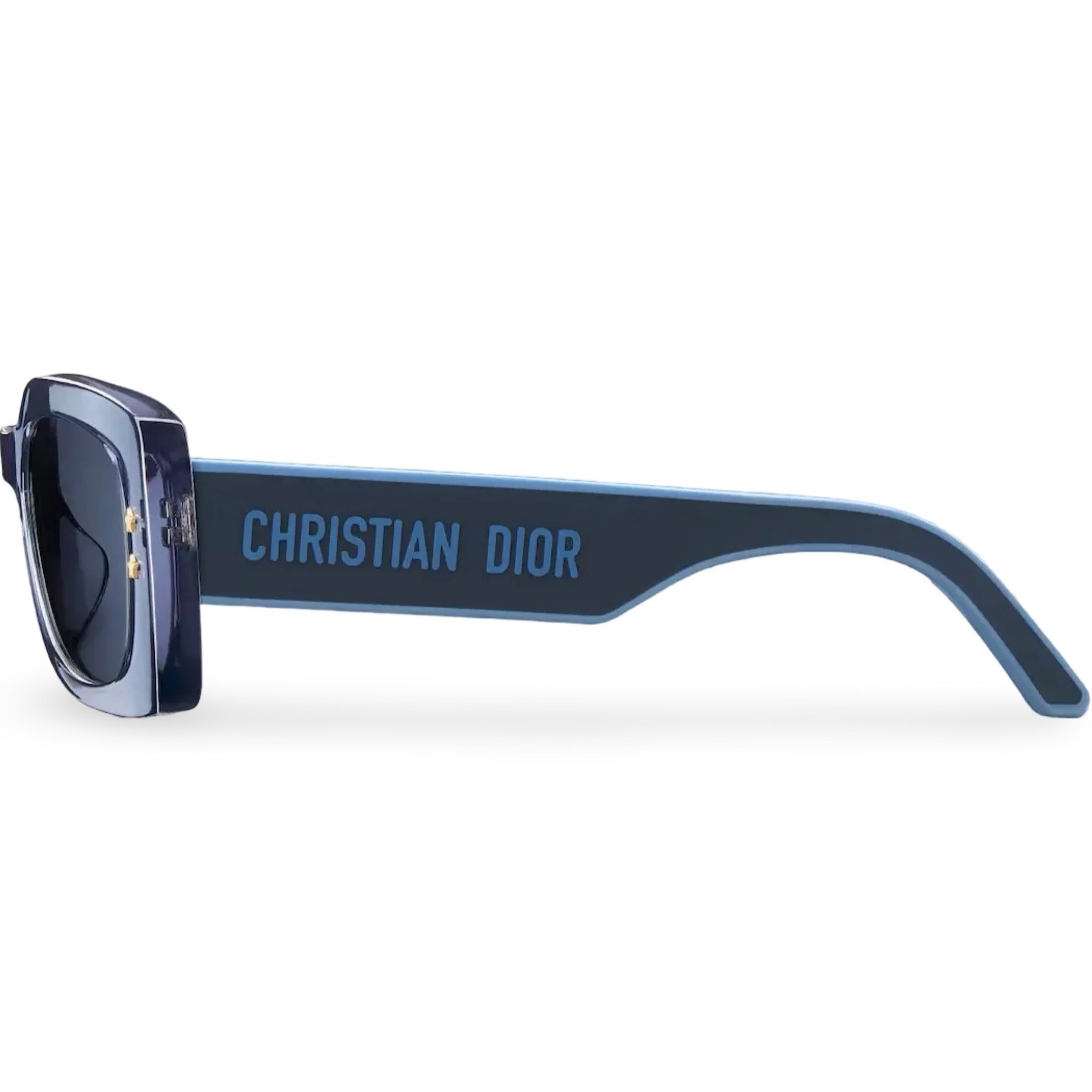 Kính mát DiorPacific S1U Transparent Blue Rectangular Sunglasses 2