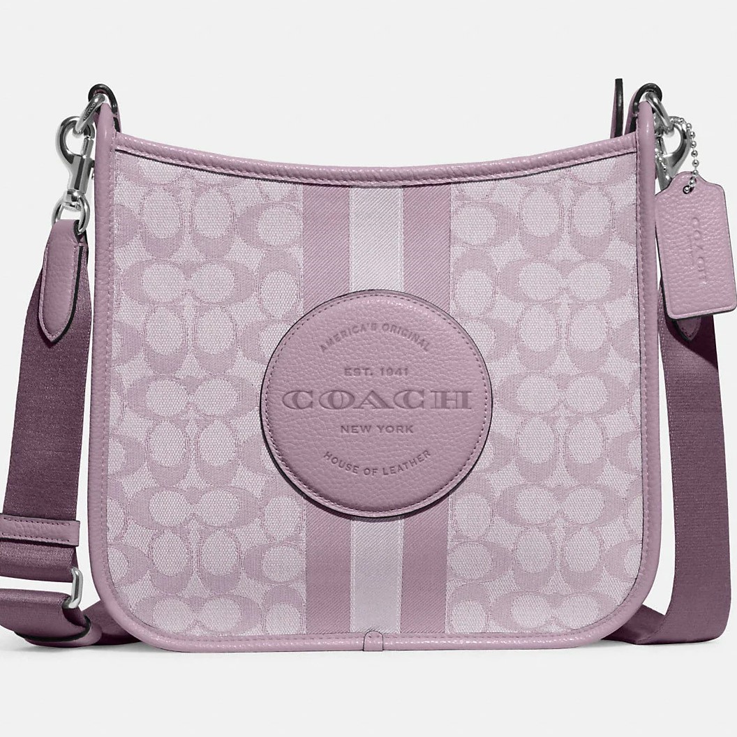 TÚI COACH NỮ DÁNG CÔNG SỞ DEMPSEY FILE BAG IN SIGNATURE JACQUARD WITH STRIPE AND COACH PATCH 3