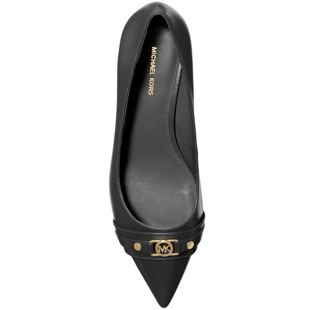 Giày MK Michael Kors Mandy Soft Leather Pumps Black 40T5MAMP1L 4
