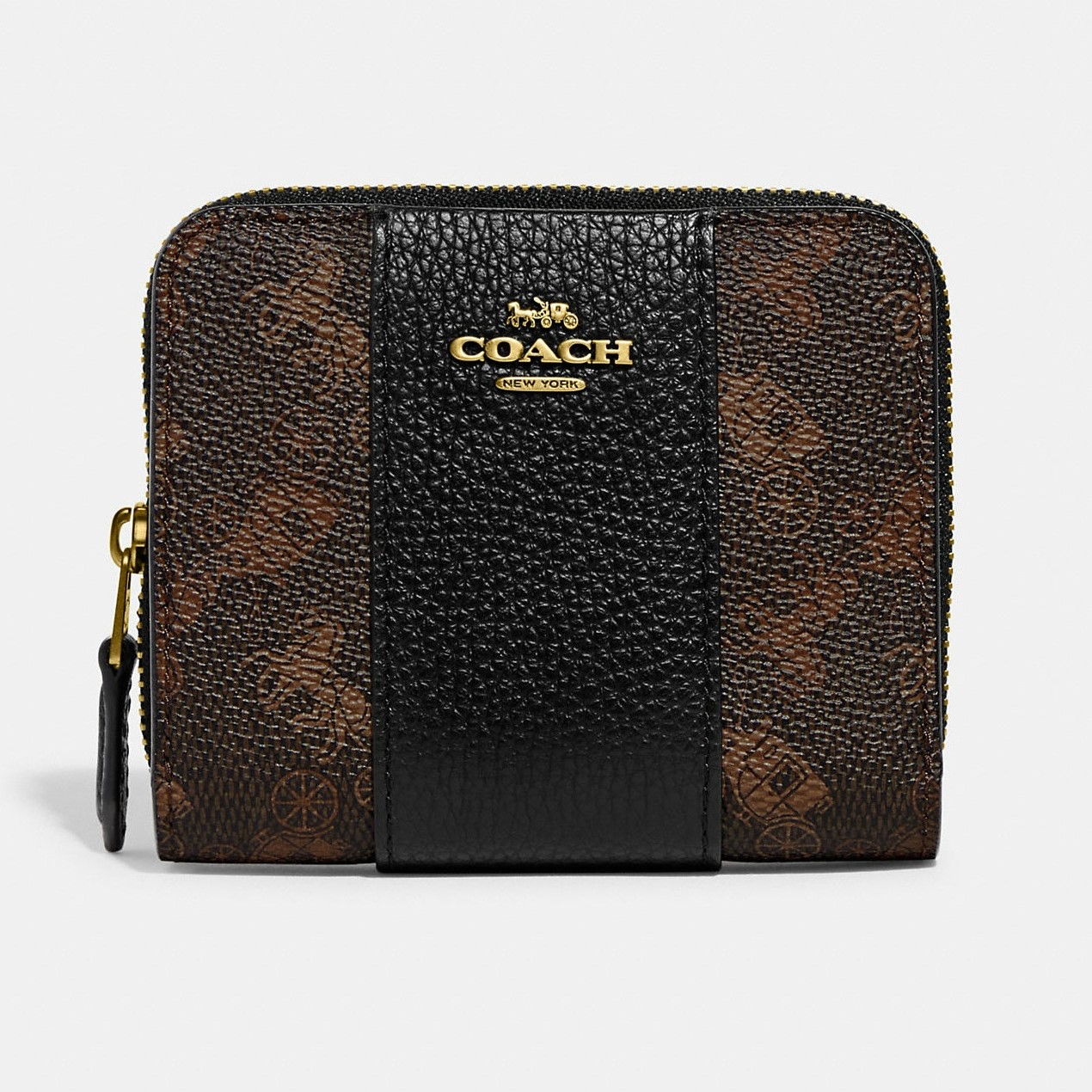 VÍ GẬP NỮ COACH BILLFOLD WALLET WITH HORSE AND CARRIAGE PRINT 19