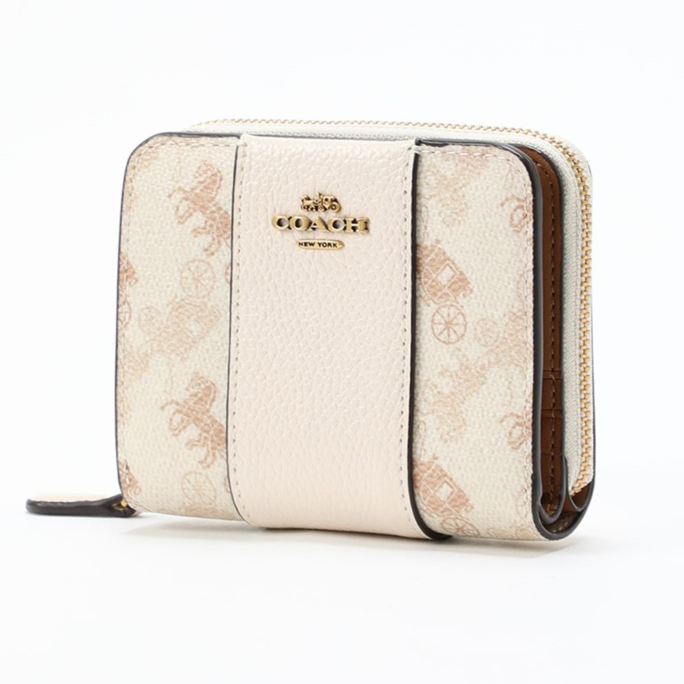 VÍ GẬP NỮ COACH BILLFOLD WALLET WITH HORSE AND CARRIAGE PRINT 28