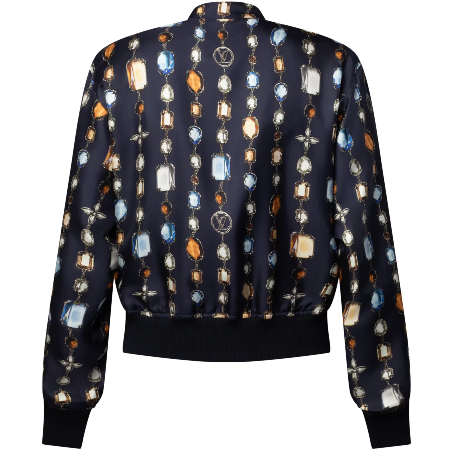Áo khoác hai mặt LV Reversible Necklace Bomber Jacket 7