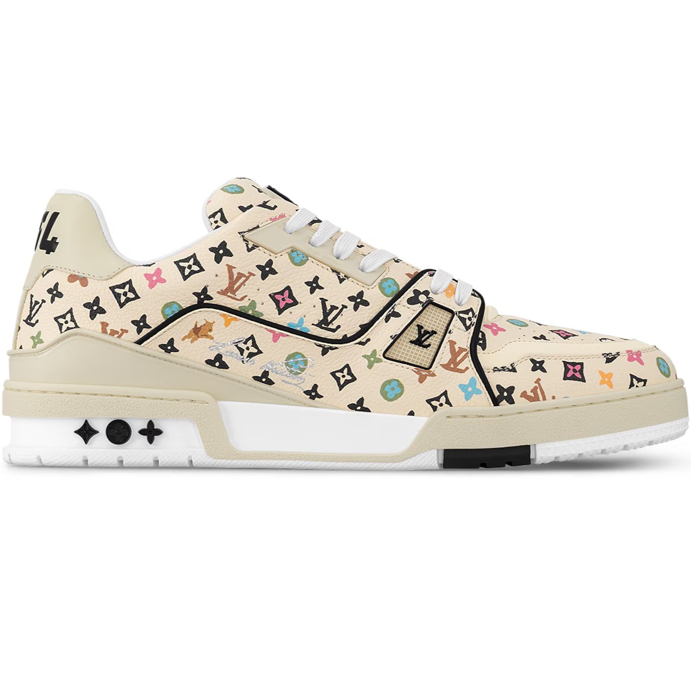 Giày LV Louis Vuitton Trainer Sneaker Beige 1ACXB0 4