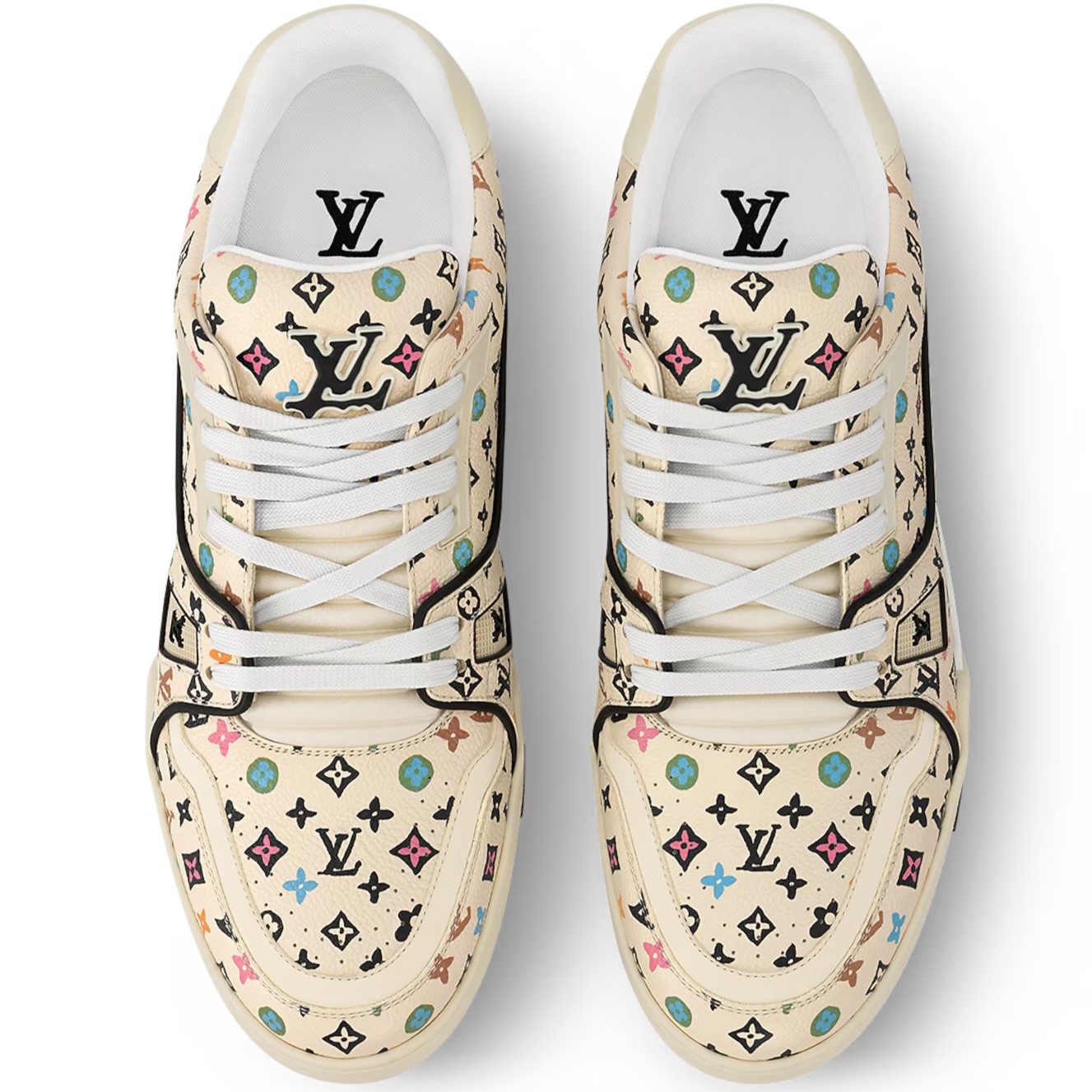 Giày LV Louis Vuitton Trainer Sneaker Beige 1ACXB0 7