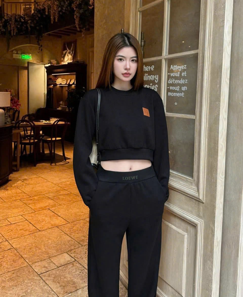 Set áo dài tay quần dài nữ Loewe 1