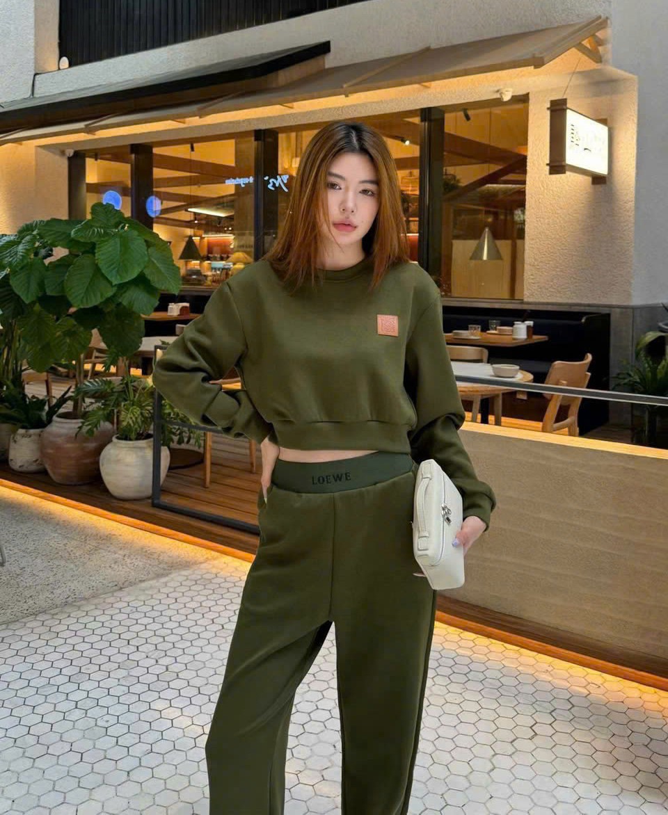 Set áo dài tay quần dài nữ Loewe 11