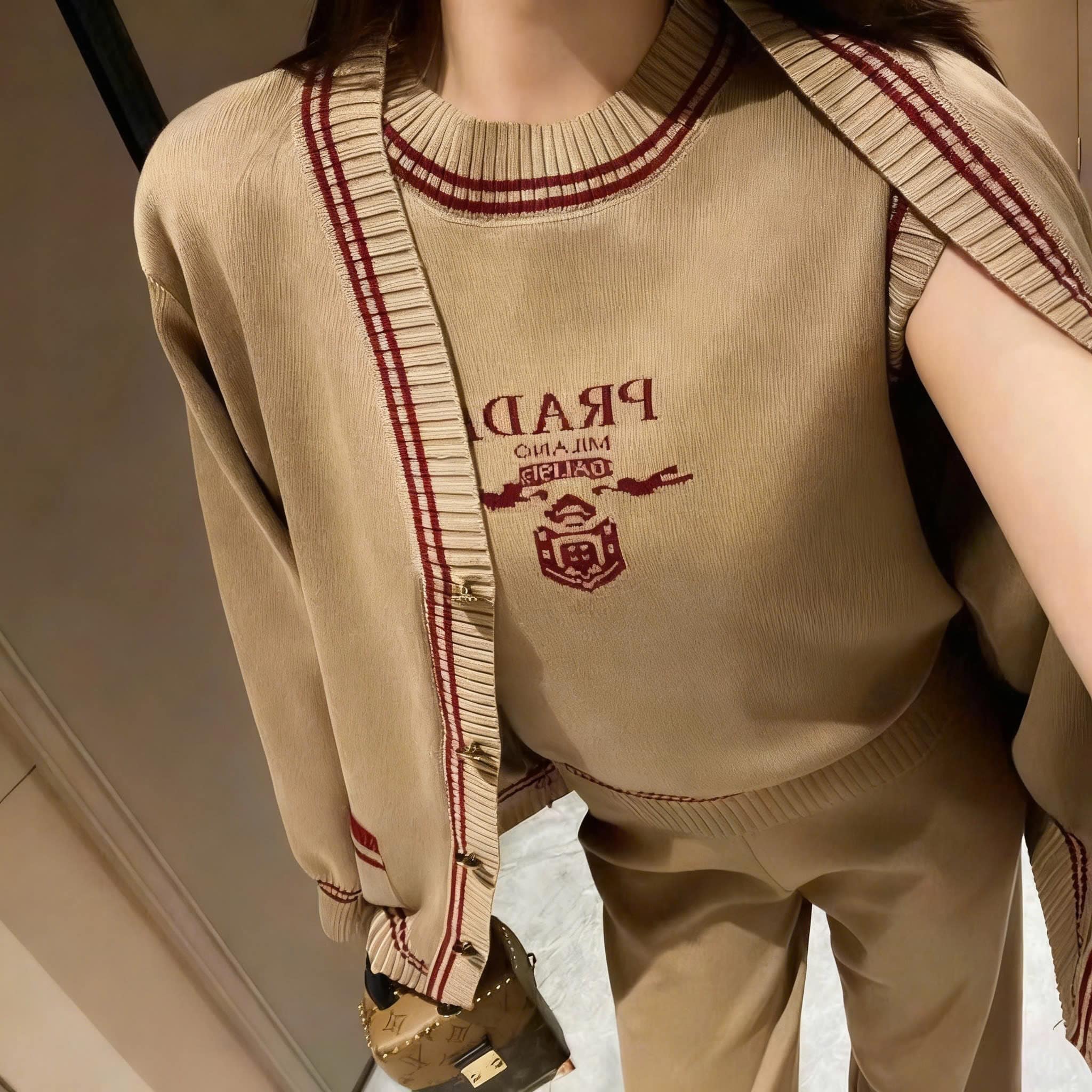 Set bộ 3 sản phẩm áo quần dài Miu Miu 9