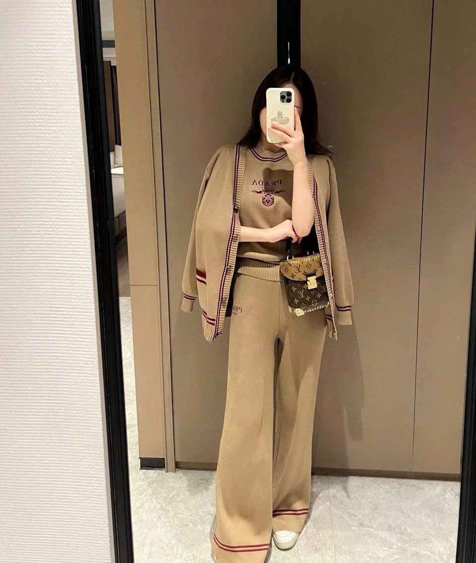 Set bộ 3 sản phẩm áo quần dài Miu Miu 19