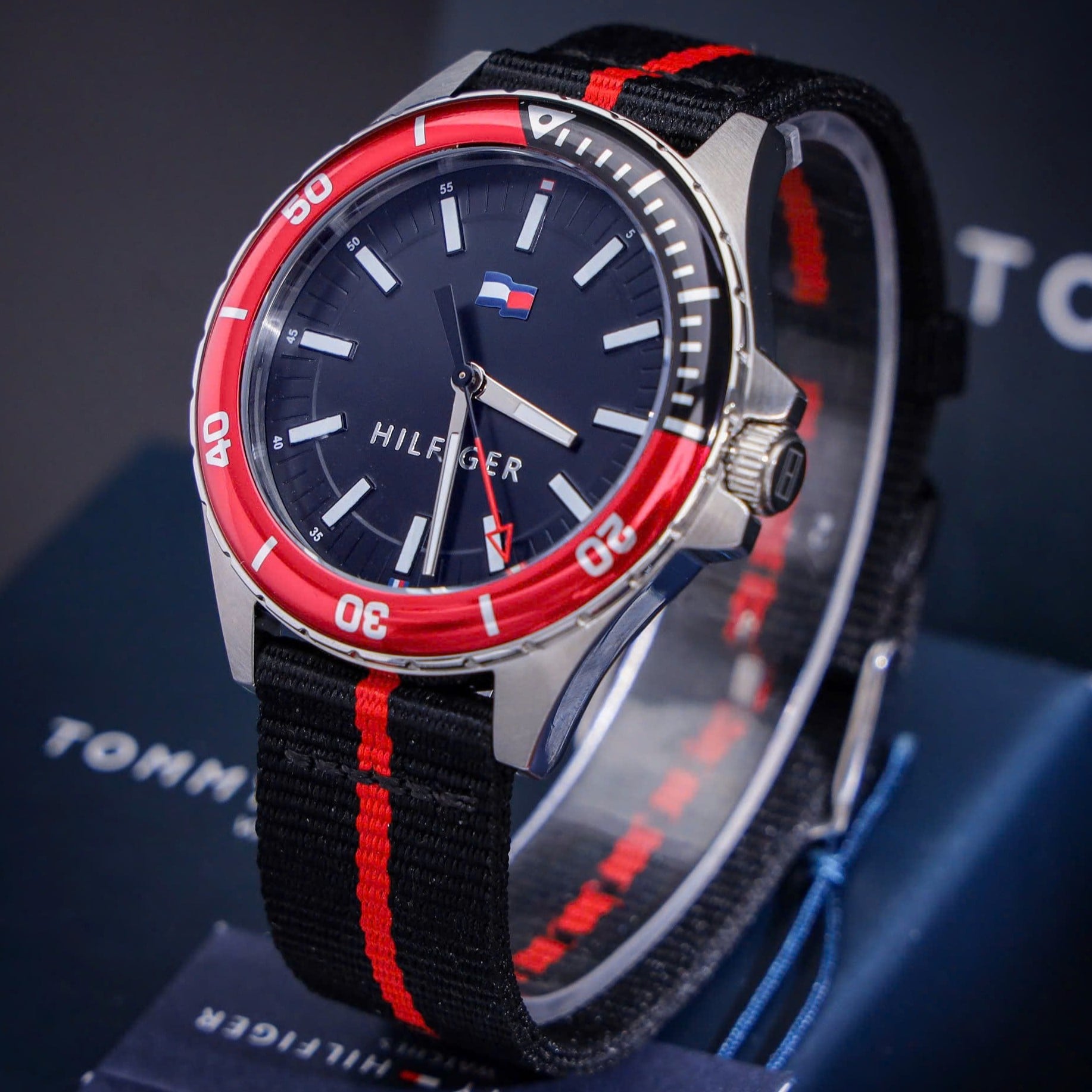 Đồng hồ nam Tommy Hilfiger Logan Two Tone Fabric Strap 1792010 6
