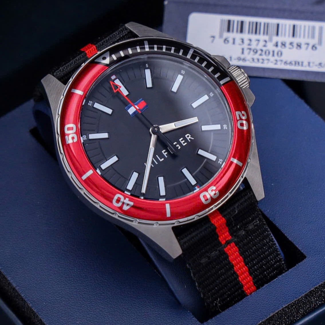 Đồng hồ nam Tommy Hilfiger Logan Two Tone Fabric Strap 1792010 10