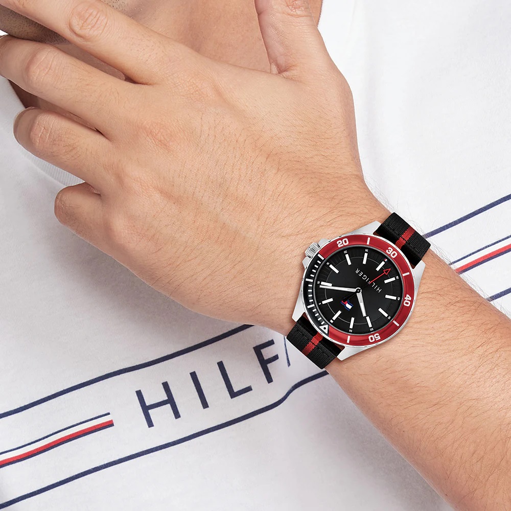 Đồng hồ nam Tommy Hilfiger Logan Two Tone Fabric Strap 1792010 13