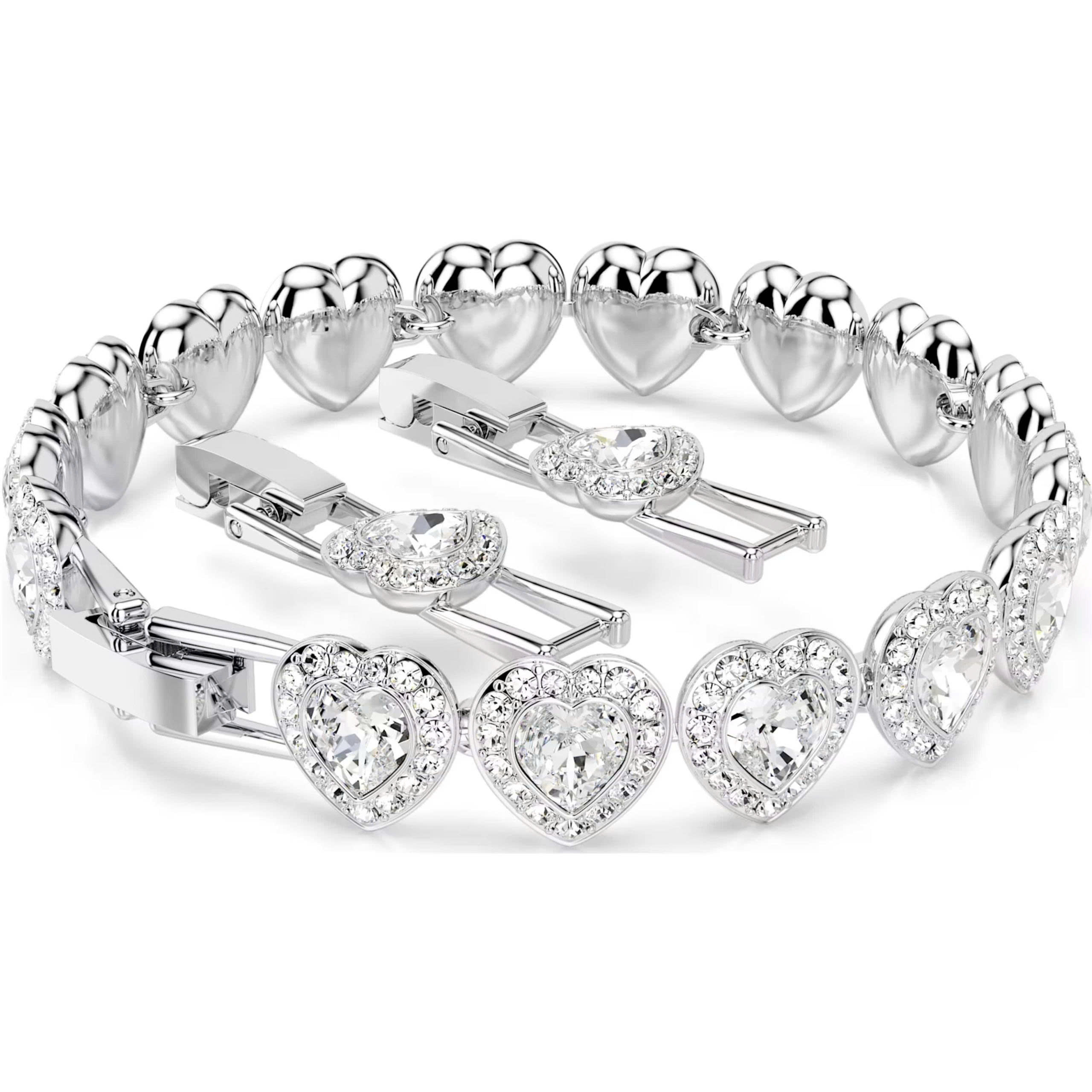 Vòng tay Ariana Grande x Swarovski Bracelet Mixed Cuts Heart White Rhodium Plated 5720860 5