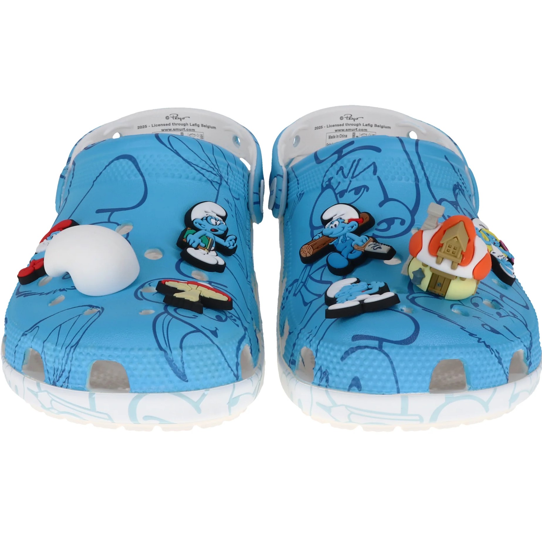 Giày Crocs Smurfs Classic Clog Allover Smurfs Print 9