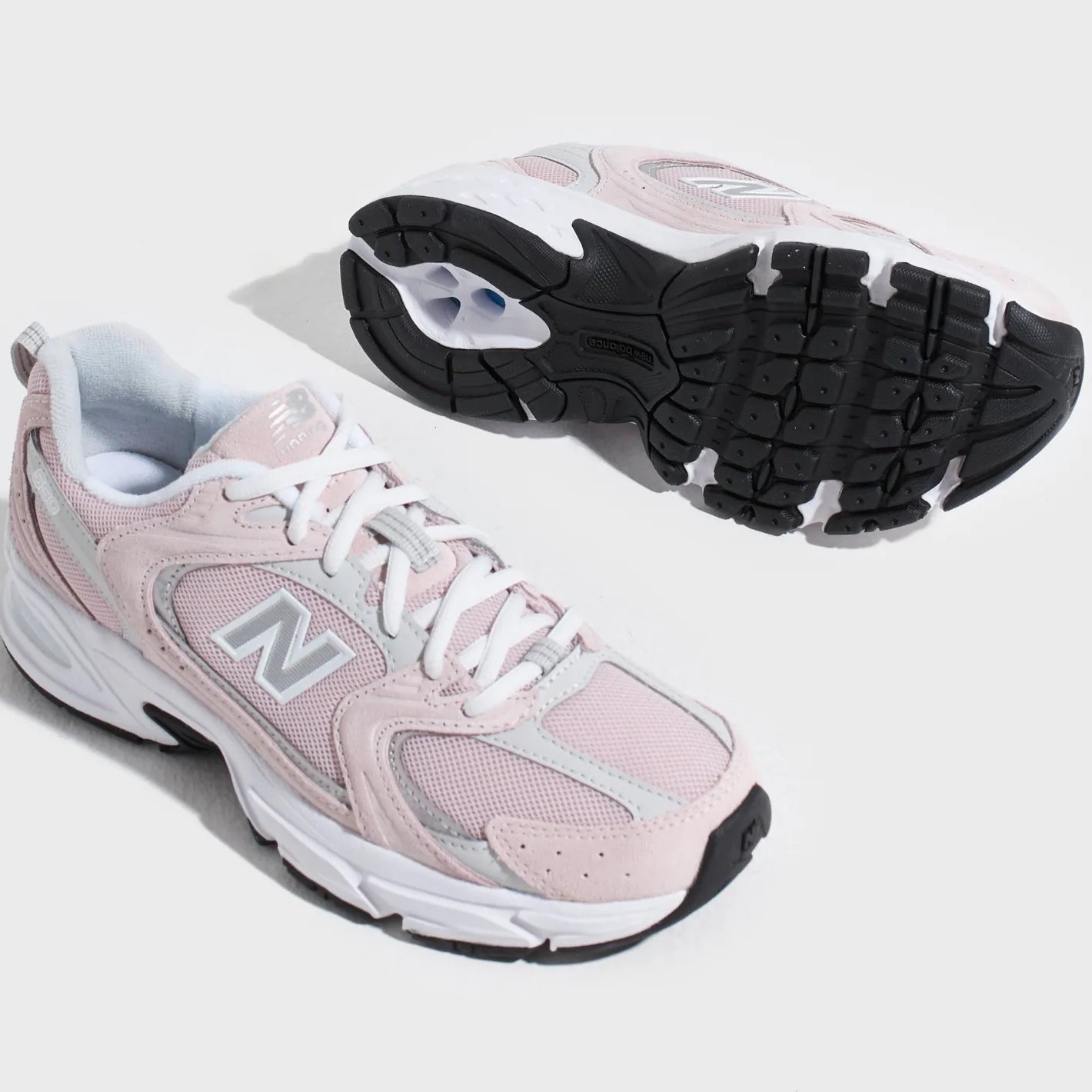 Giày New Balance 530 Pink Silver White Pink Suede Sneakers 2