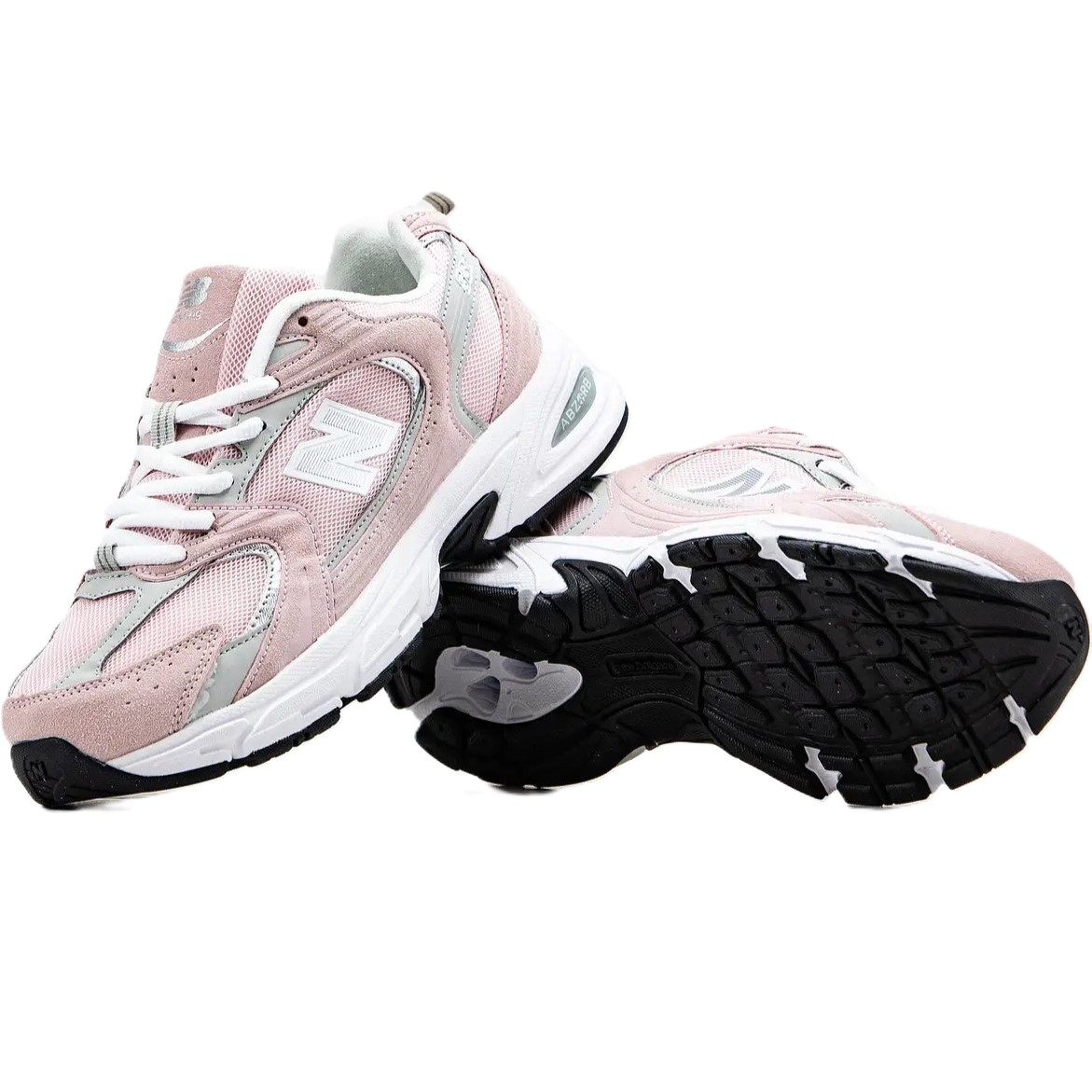 Giày New Balance 530 Pink Silver White Pink Suede Sneakers 3