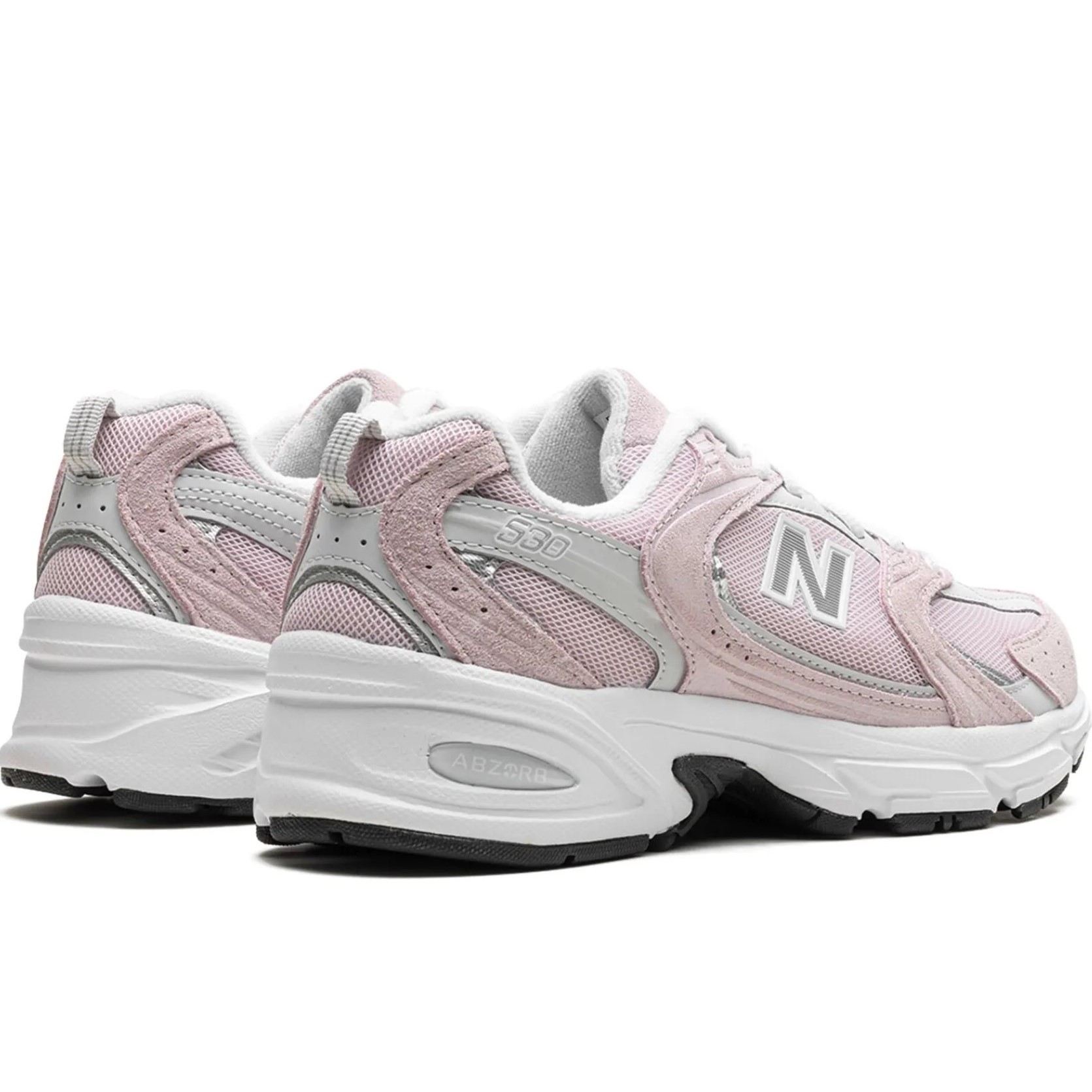 Giày New Balance 530 Pink Silver White Pink Suede Sneakers 5