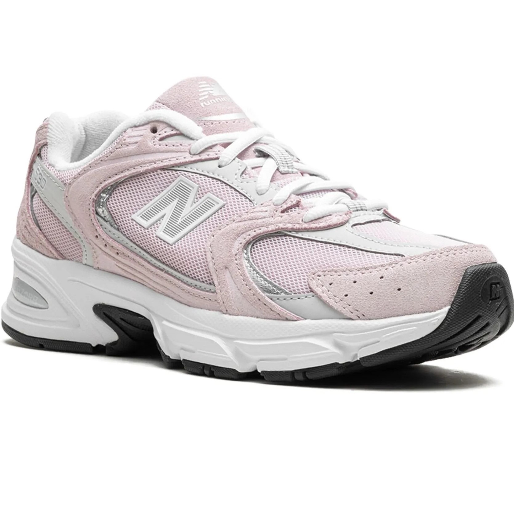 Giày New Balance 530 Pink Silver White Pink Suede Sneakers 6