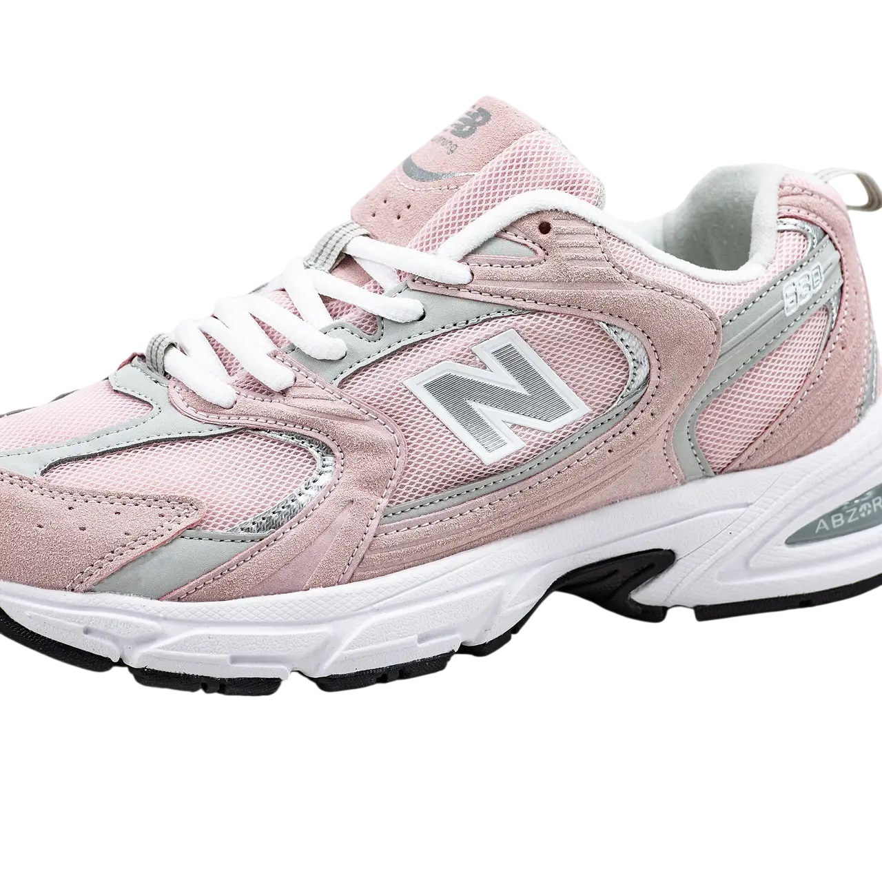 Giày New Balance 530 Pink Silver White Pink Suede Sneakers 10