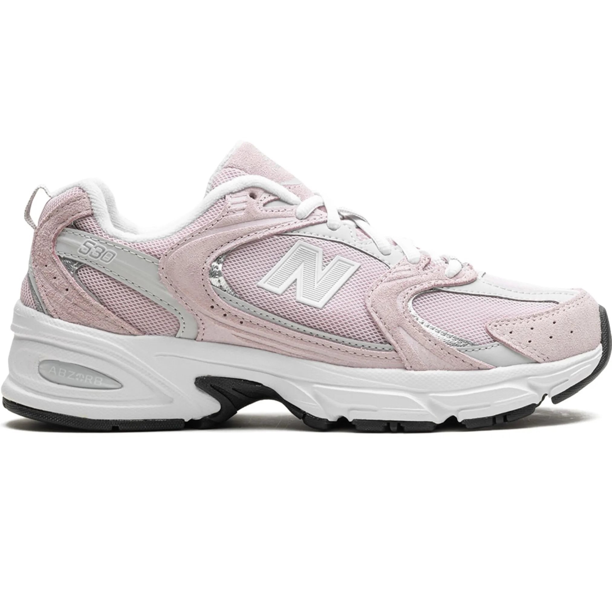 Giày New Balance 530 Pink Silver White Pink Suede Sneakers 18
