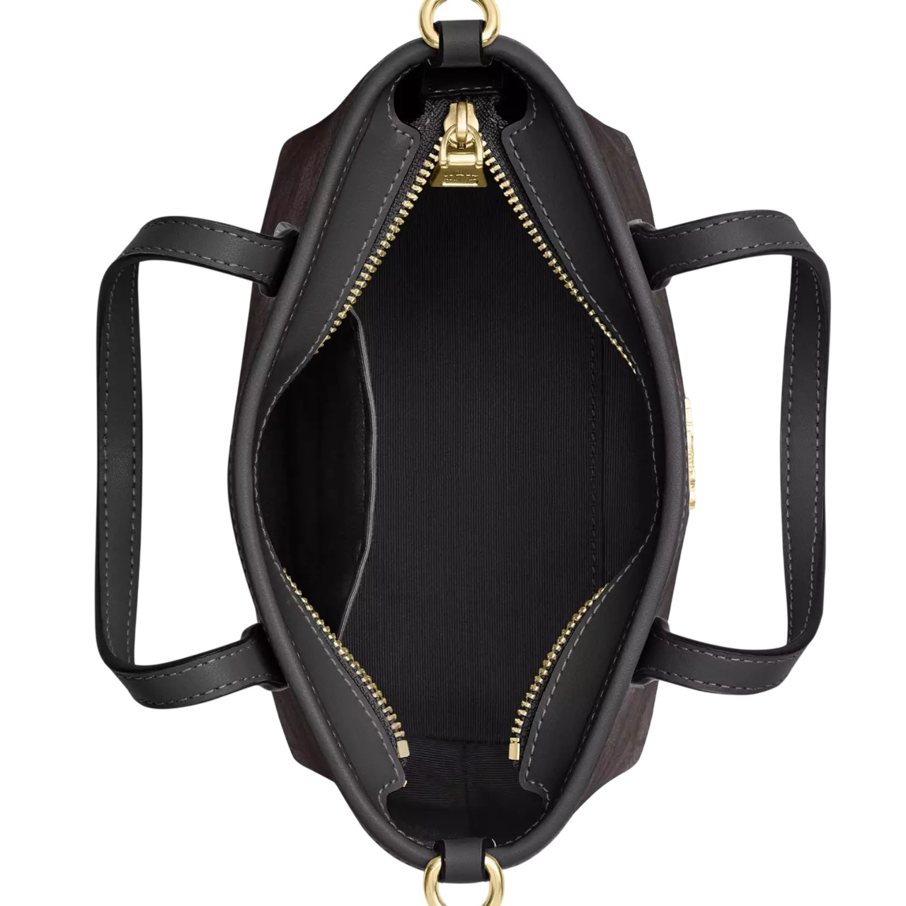 Túi Coach City Mini Tote Bag In Signature Canvas Walnut Black CW032 3