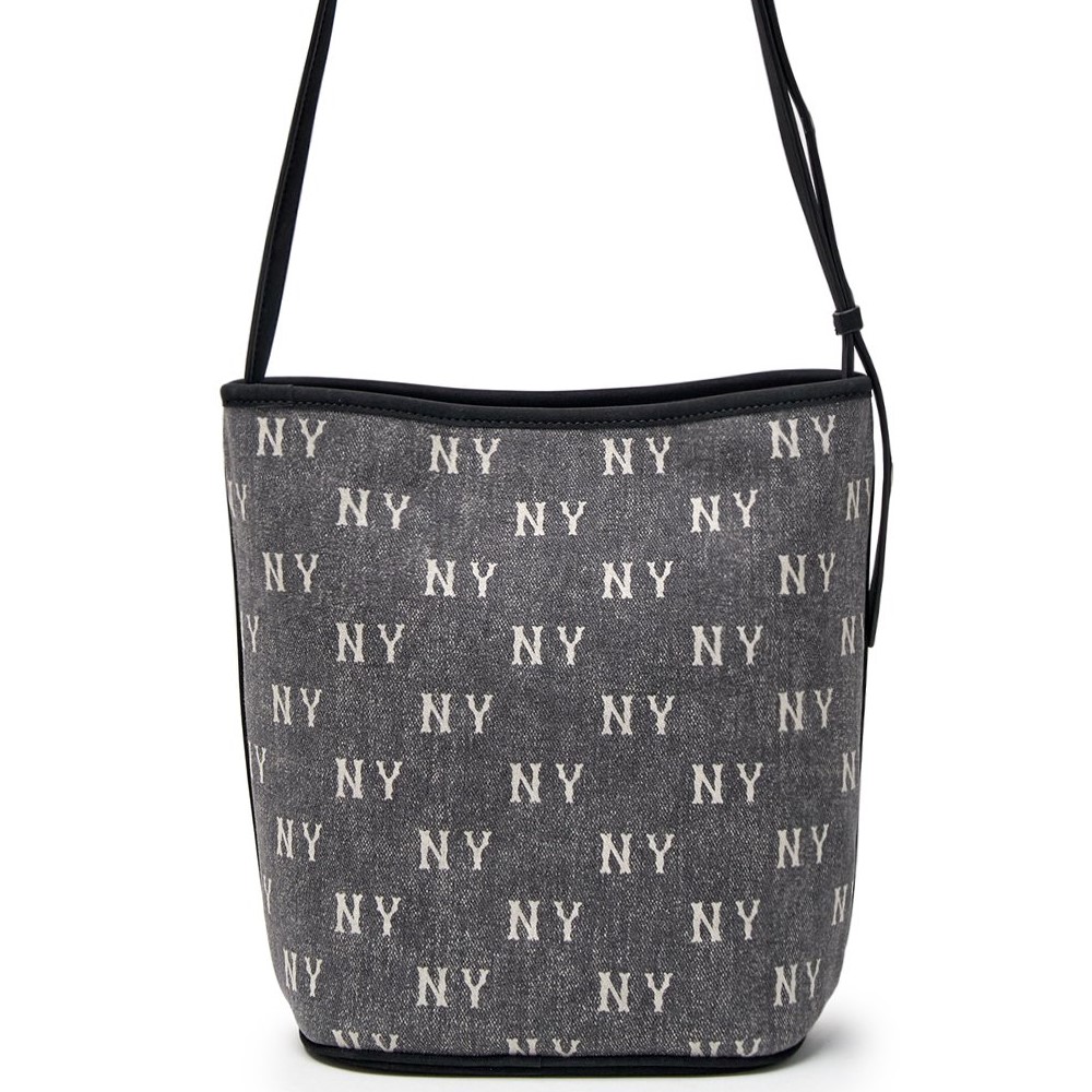 Túi MLB Classic Monogram Vintage Denim Bucket Bag New York Yankees Grey 3ABMMV65N-50CGS 5