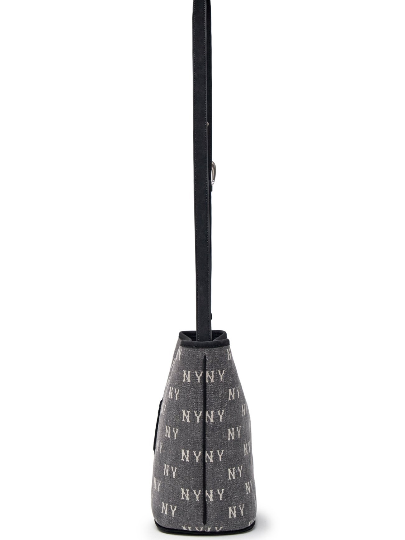 Túi MLB Classic Monogram Vintage Denim Bucket Bag New York Yankees Grey 3ABMMV65N-50CGS 6