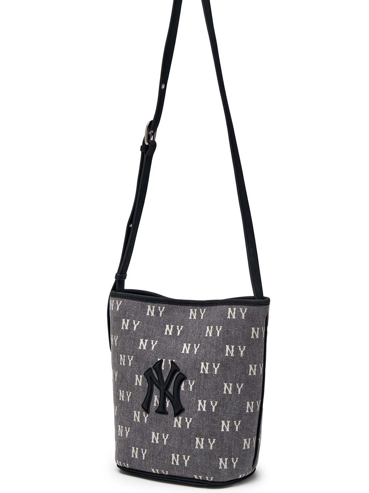 Túi MLB Classic Monogram Vintage Denim Bucket Bag New York Yankees Grey 3ABMMV65N-50CGS 4
