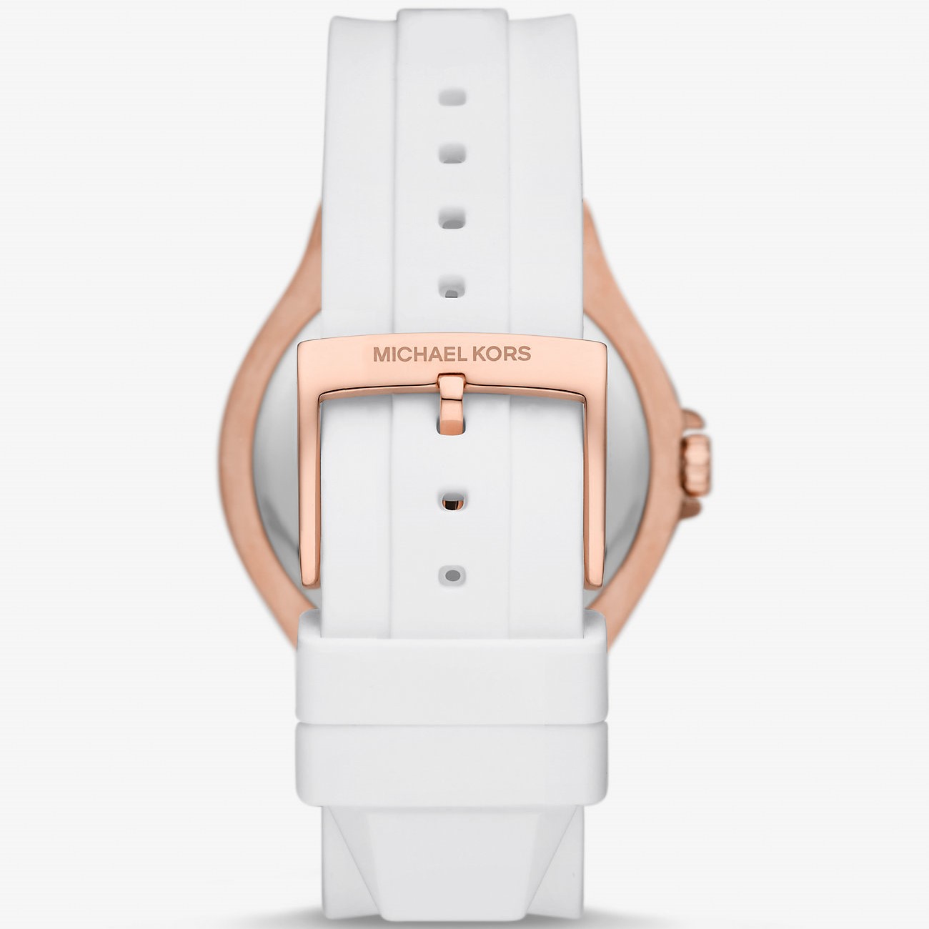 ĐỒNG HỒ NỮ MICHAEL KORS OVERSIZED LENNOX PAVÉ ROSE GOLD-TONE AND SILICONE WATCH MK7248 2