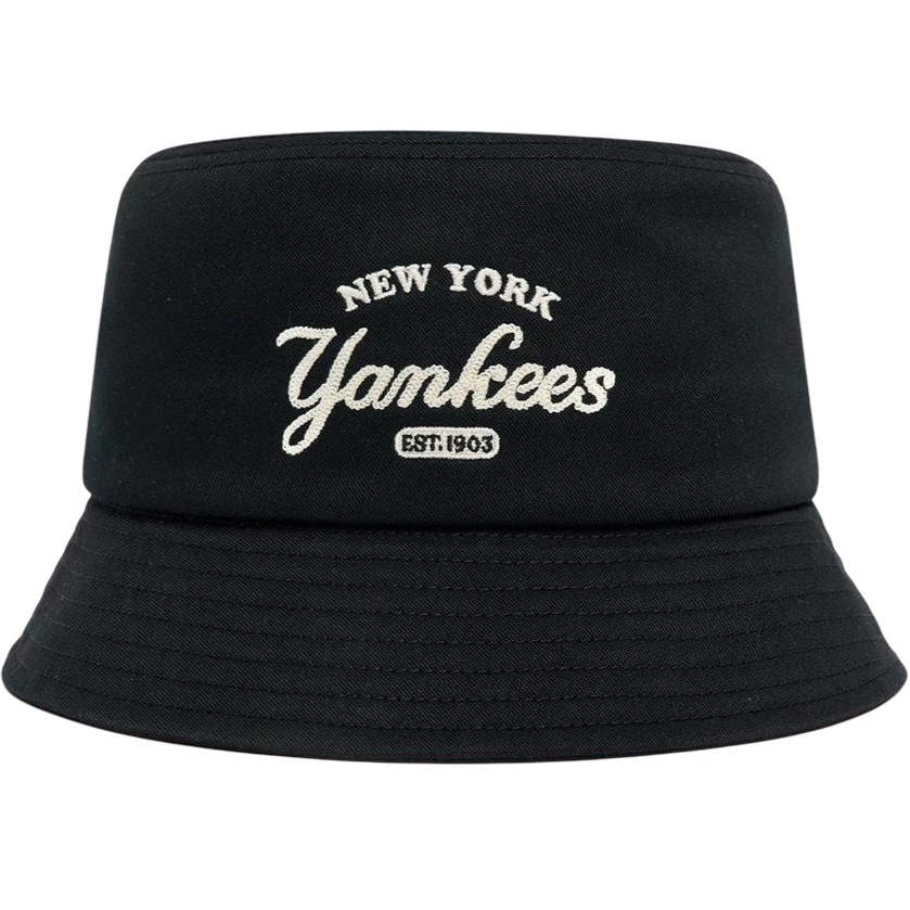Nón MLB NY Varsity Lettering Bucket Hat New York Yankees Black 3AHTV013N-50BKS 6
