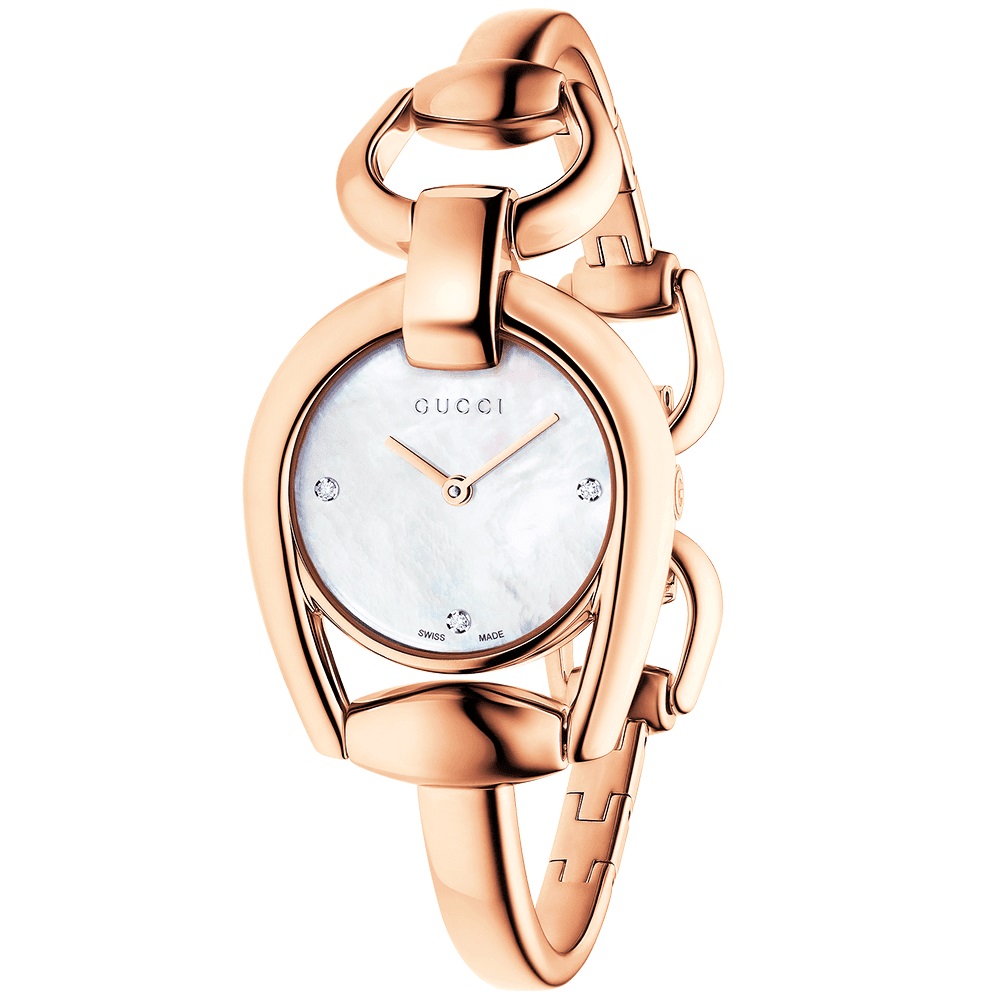 ĐỒNG HỒ NỮ GUCCI HORSEBIT COLLECTION MOTHER OF PEARL DIAL LADIES WATCH 1