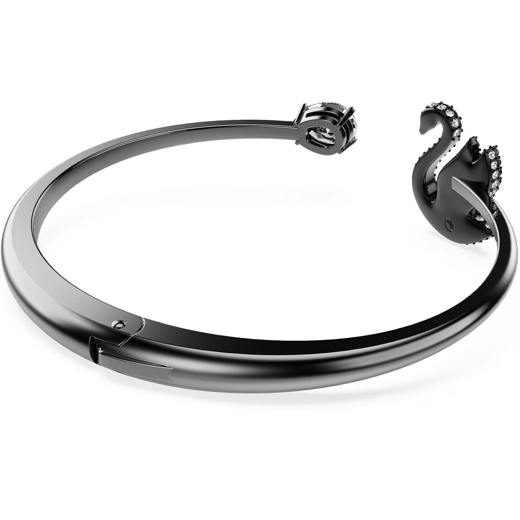 VÒNG ĐEO TAY SWAROVSKI THIÊN NGA SWAN BANGLE BLACK RUTHENIUM PLATED 5688744 3