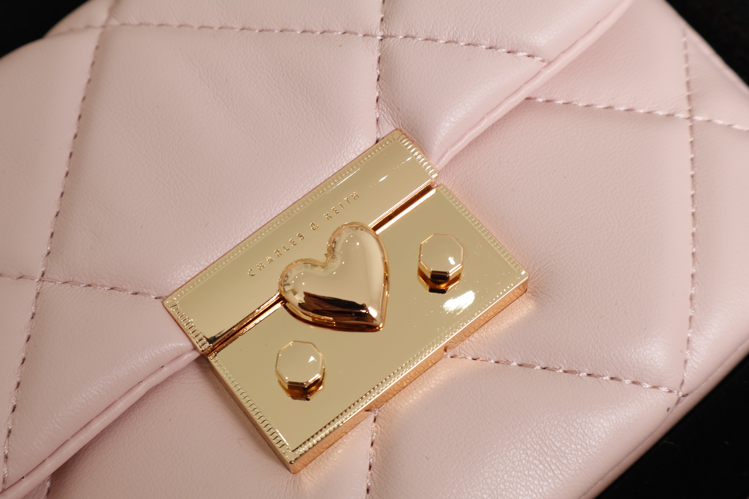 TÚI CHARLES KEITH QUILTED BOXY TOP HANDLE BAG PINK CK17-50671661 11