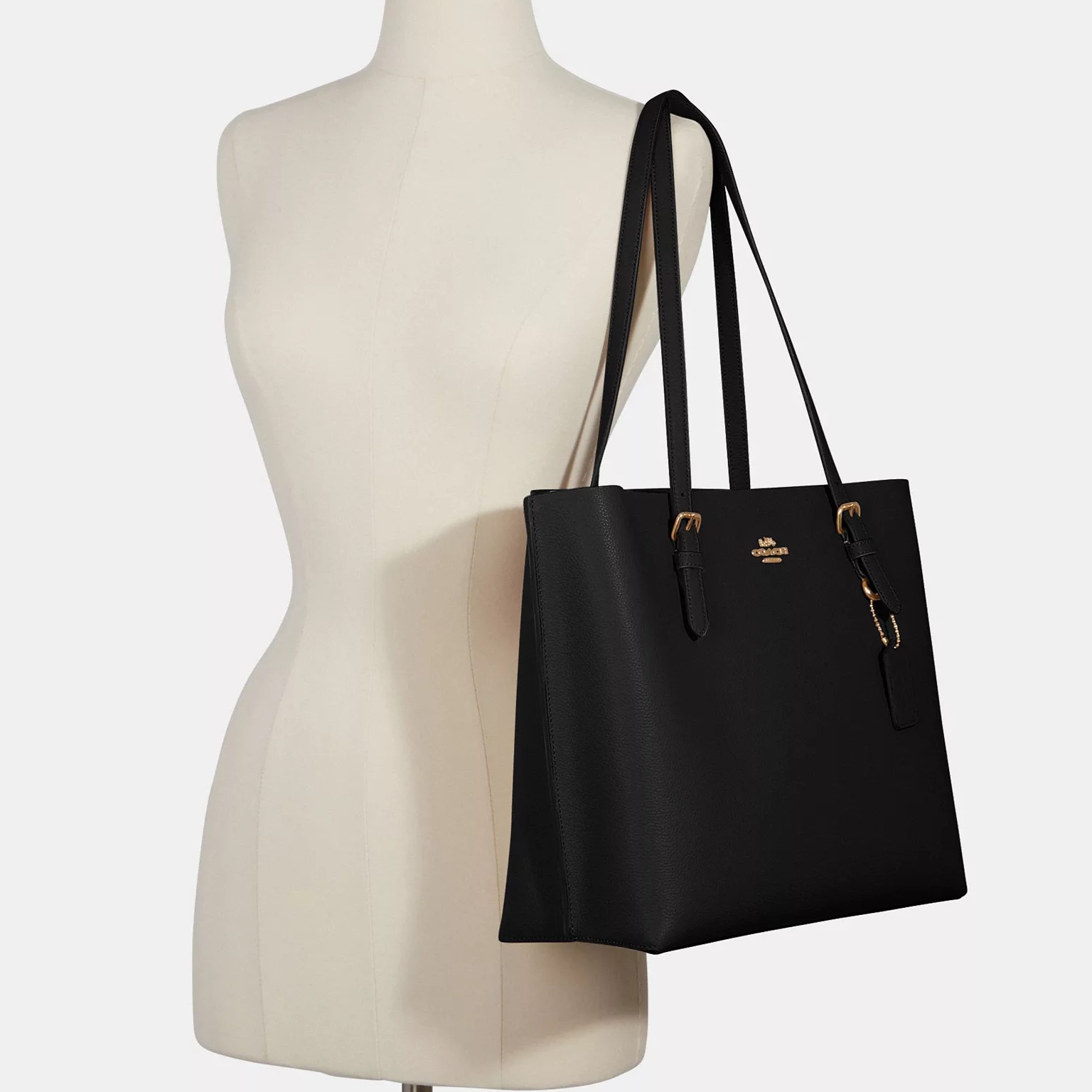 TÚI COACH MOLLIE TOTE BAG GOLD BLACK TRUE RED 1671 6